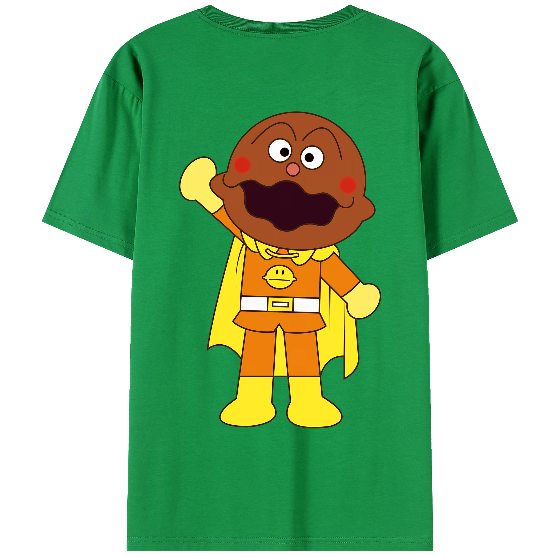 （画像用） アンパンマン Anpanman 綿100％ メンズ半袖Tシャツ（バックプリント） 通気性