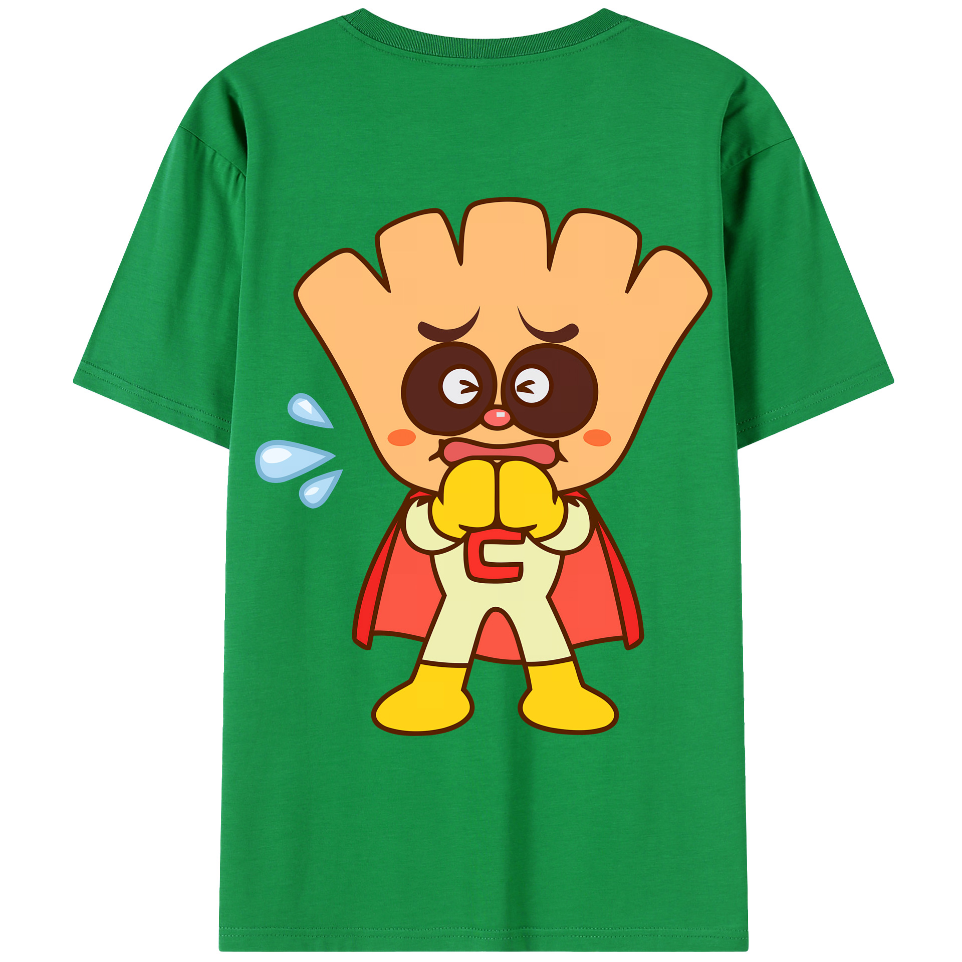 （画像用） アンパンマン Anpanman 綿100％ メンズ半袖Tシャツ（バックプリント） 通気性