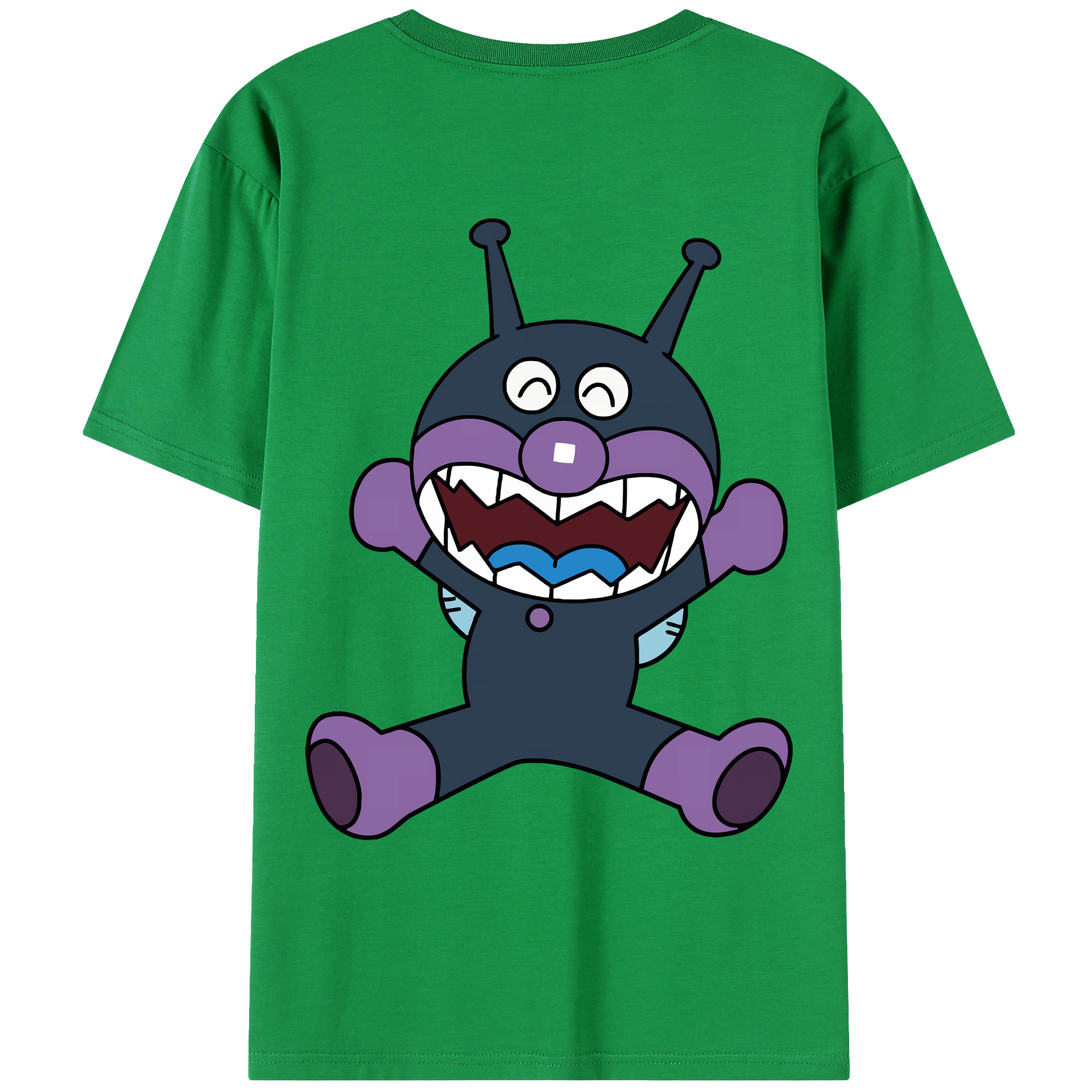 （画像用） アンパンマン Anpanman 綿100％ メンズ半袖Tシャツ（バックプリント） 通気性