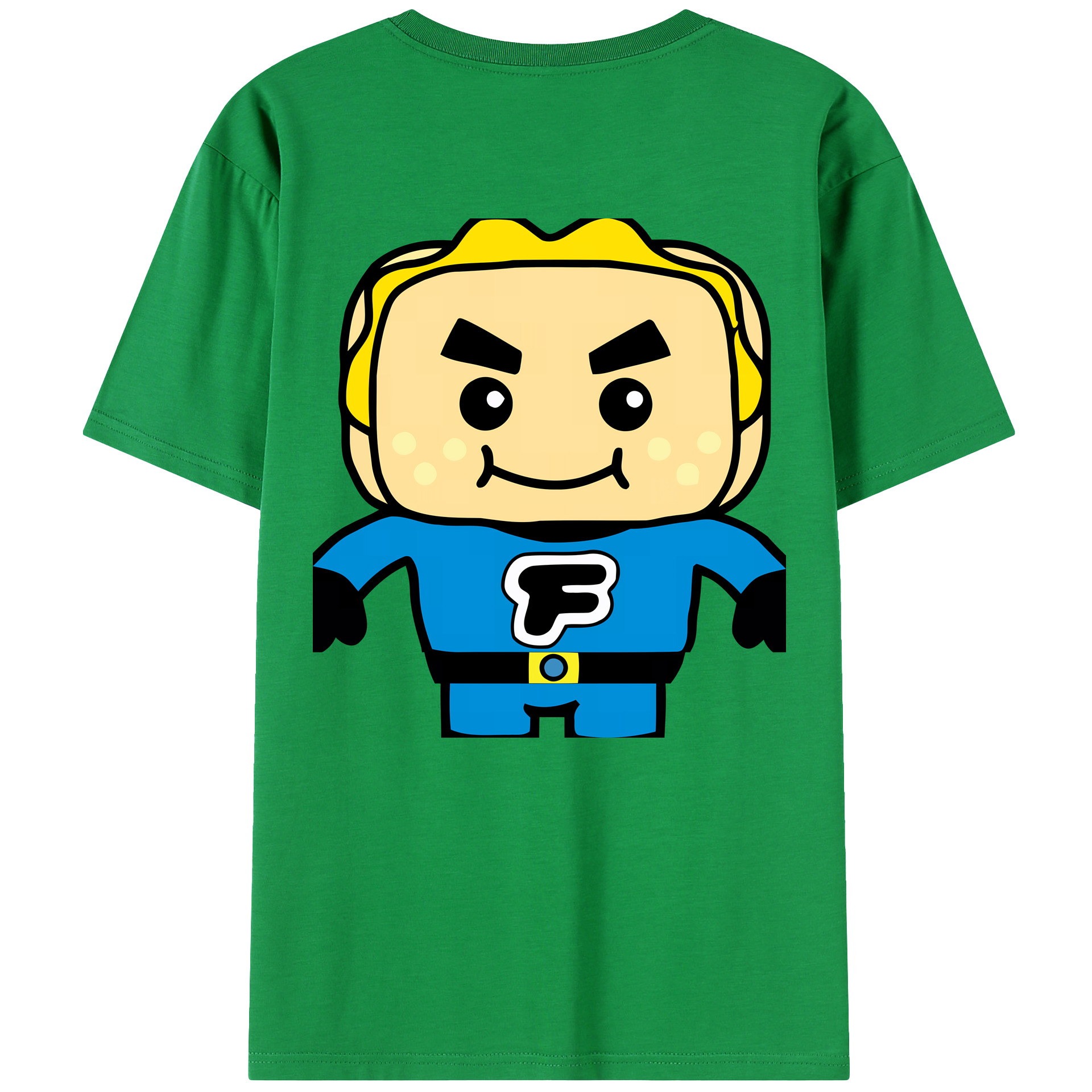 （画像用） アンパンマン Anpanman 綿100％ メンズ半袖Tシャツ（バックプリント） 通気性