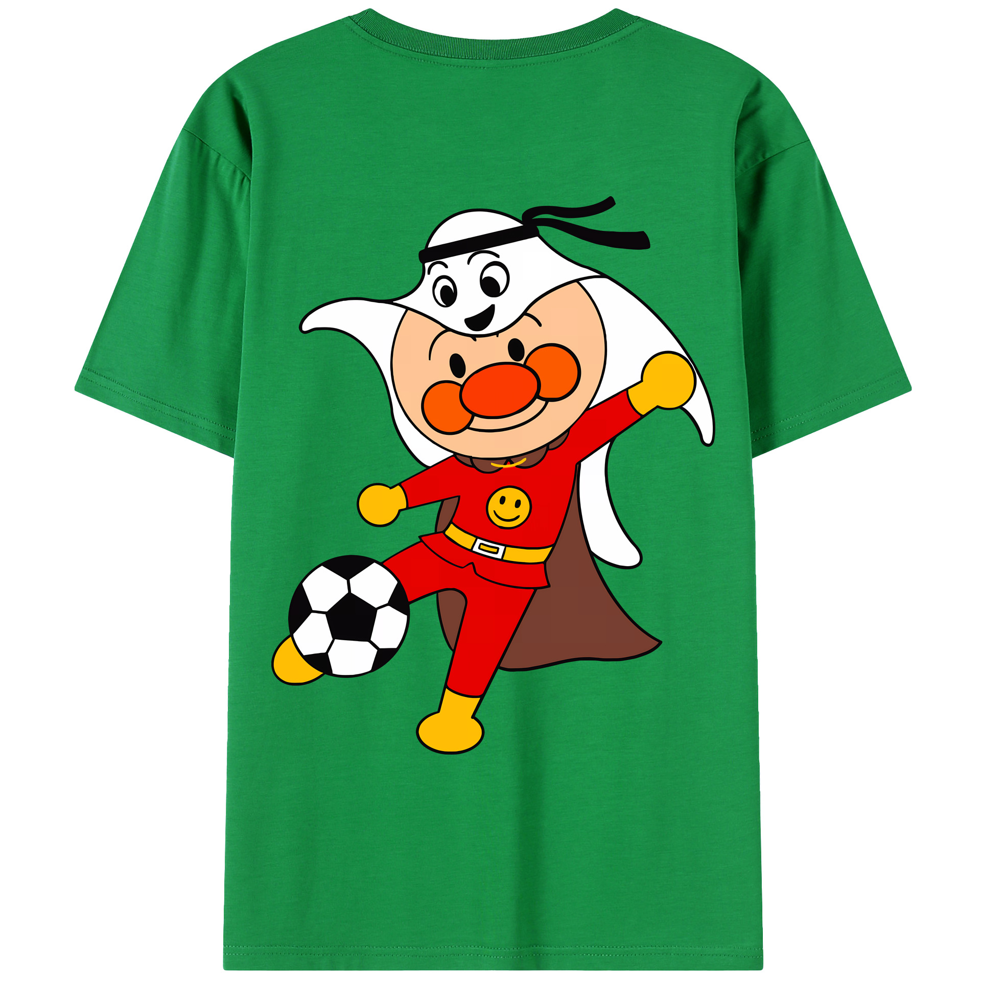 （画像用） アンパンマン Anpanman 綿100％ メンズ半袖Tシャツ（バックプリント） 通気性