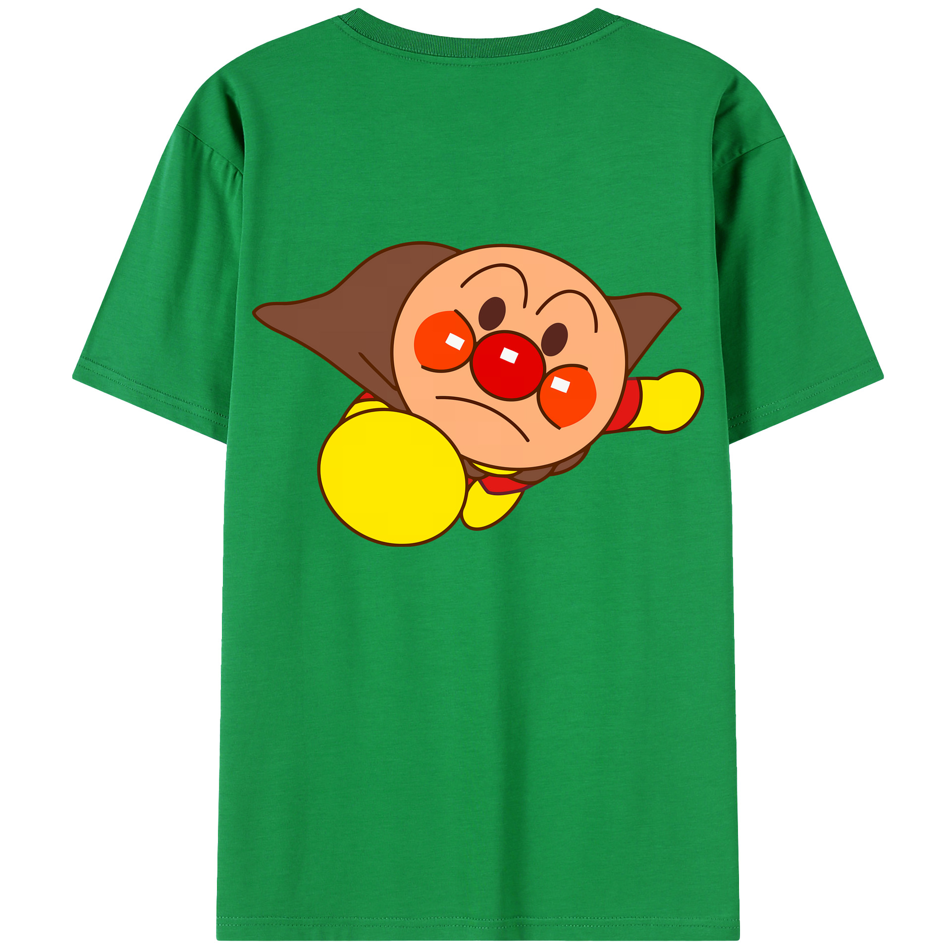 （画像用） アンパンマン Anpanman 綿100％ メンズ半袖Tシャツ（バックプリント） 通気性
