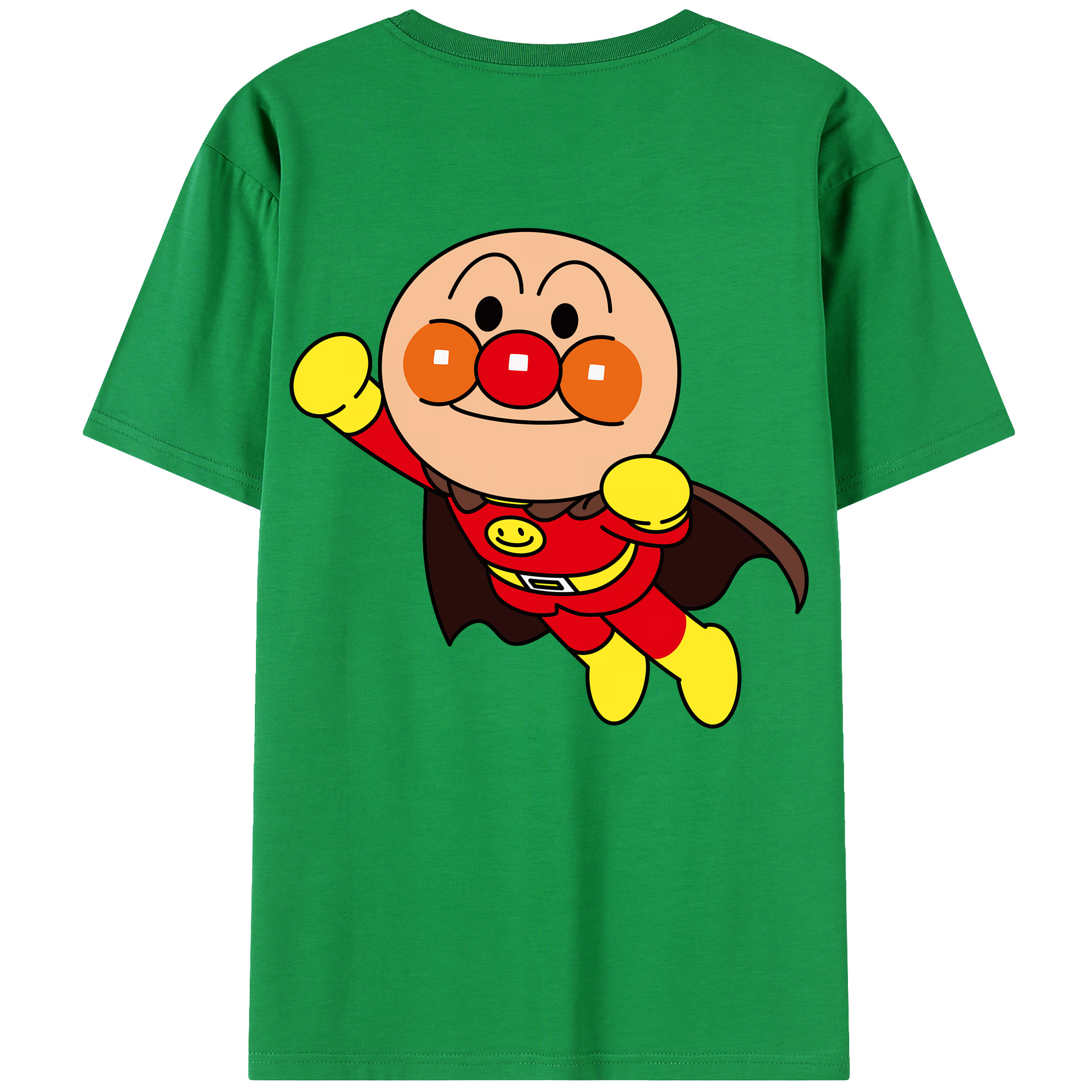 （画像用） アンパンマン Anpanman 綿100％ メンズ半袖Tシャツ（バックプリント） 通気性