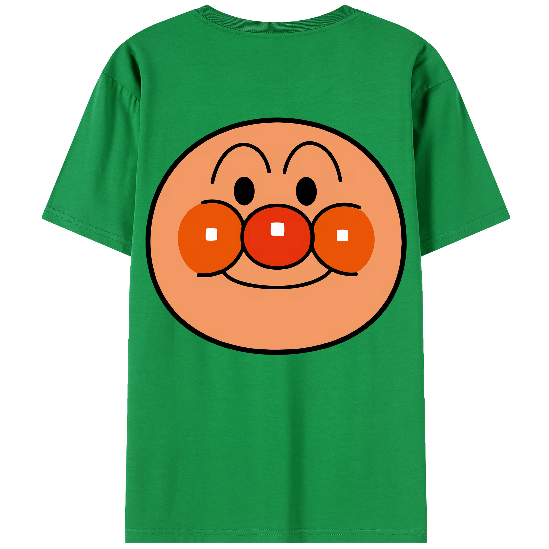 （画像用） アンパンマン Anpanman 綿100％ メンズ半袖Tシャツ（バックプリント） 通気性