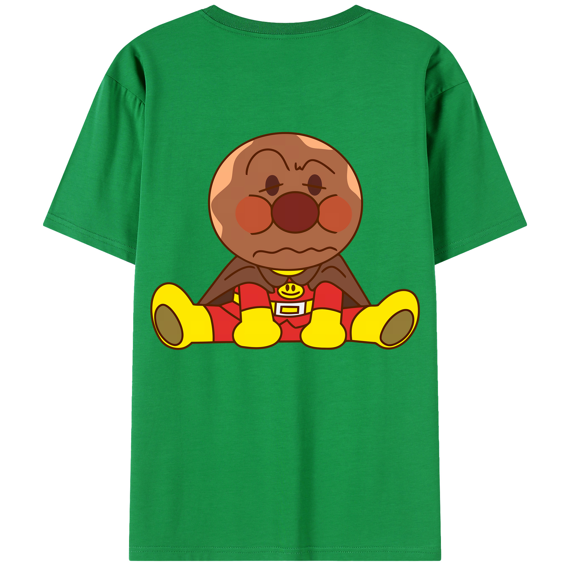 （画像用） アンパンマン Anpanman 綿100％ メンズ半袖Tシャツ（バックプリント） 通気性