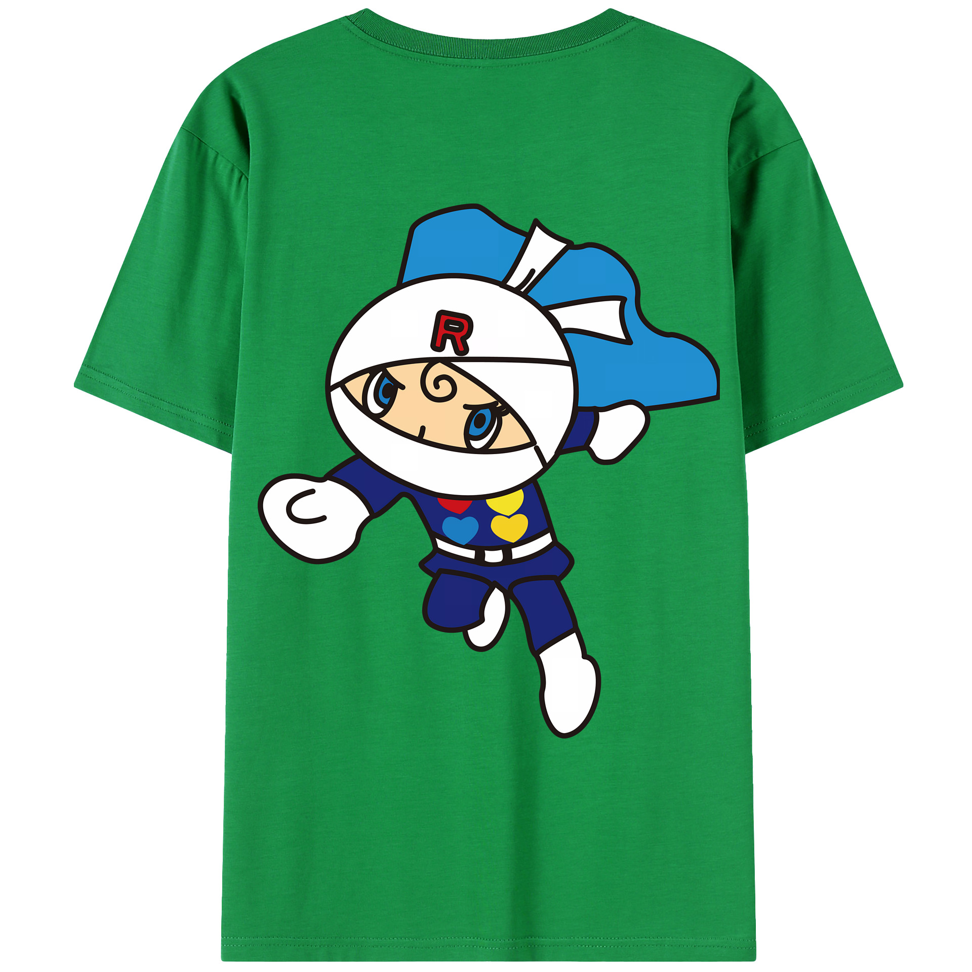（画像用） アンパンマン Anpanman 綿100％ メンズ半袖Tシャツ（バックプリント） 通気性