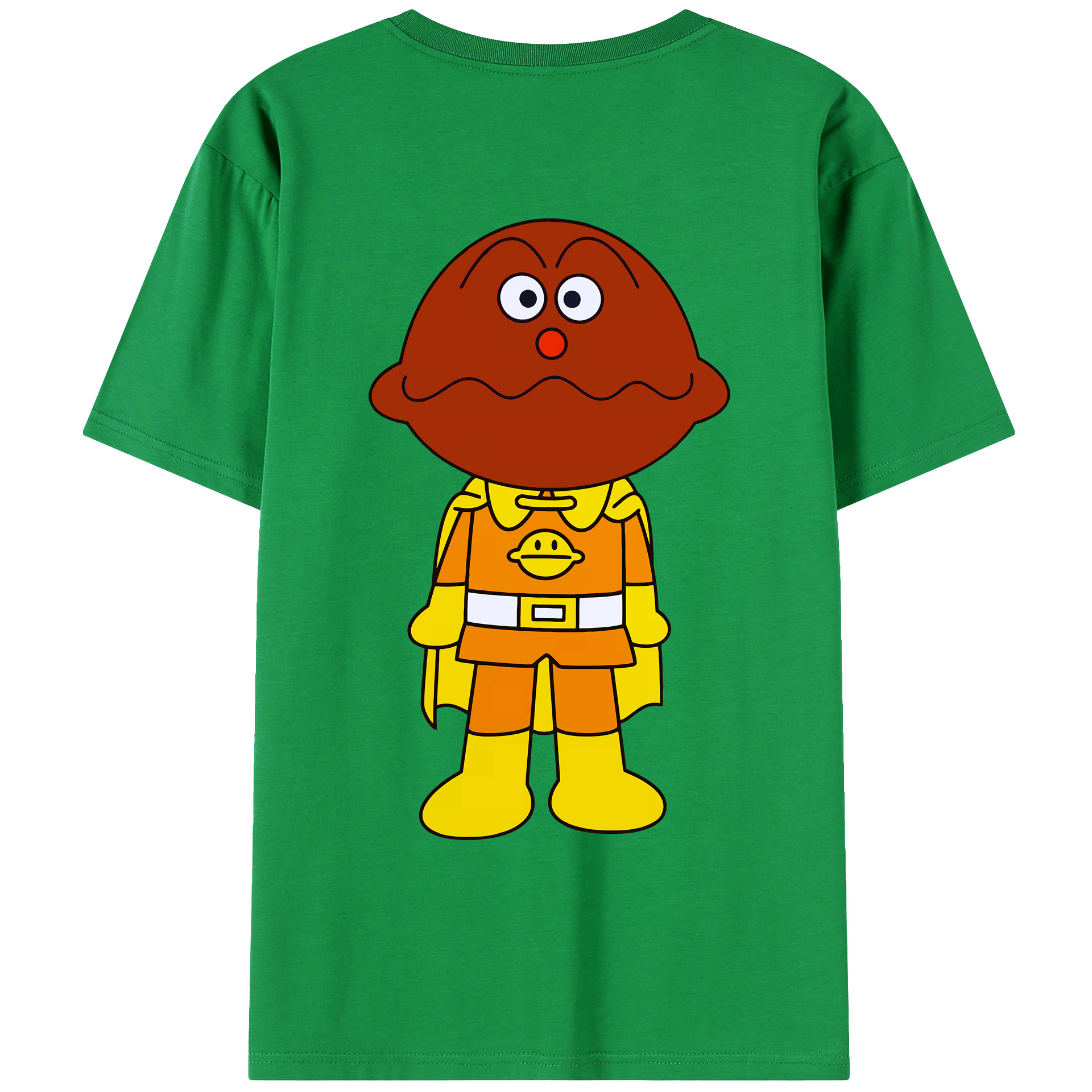 （画像用） アンパンマン Anpanman 綿100％ メンズ半袖Tシャツ（バックプリント） 通気性