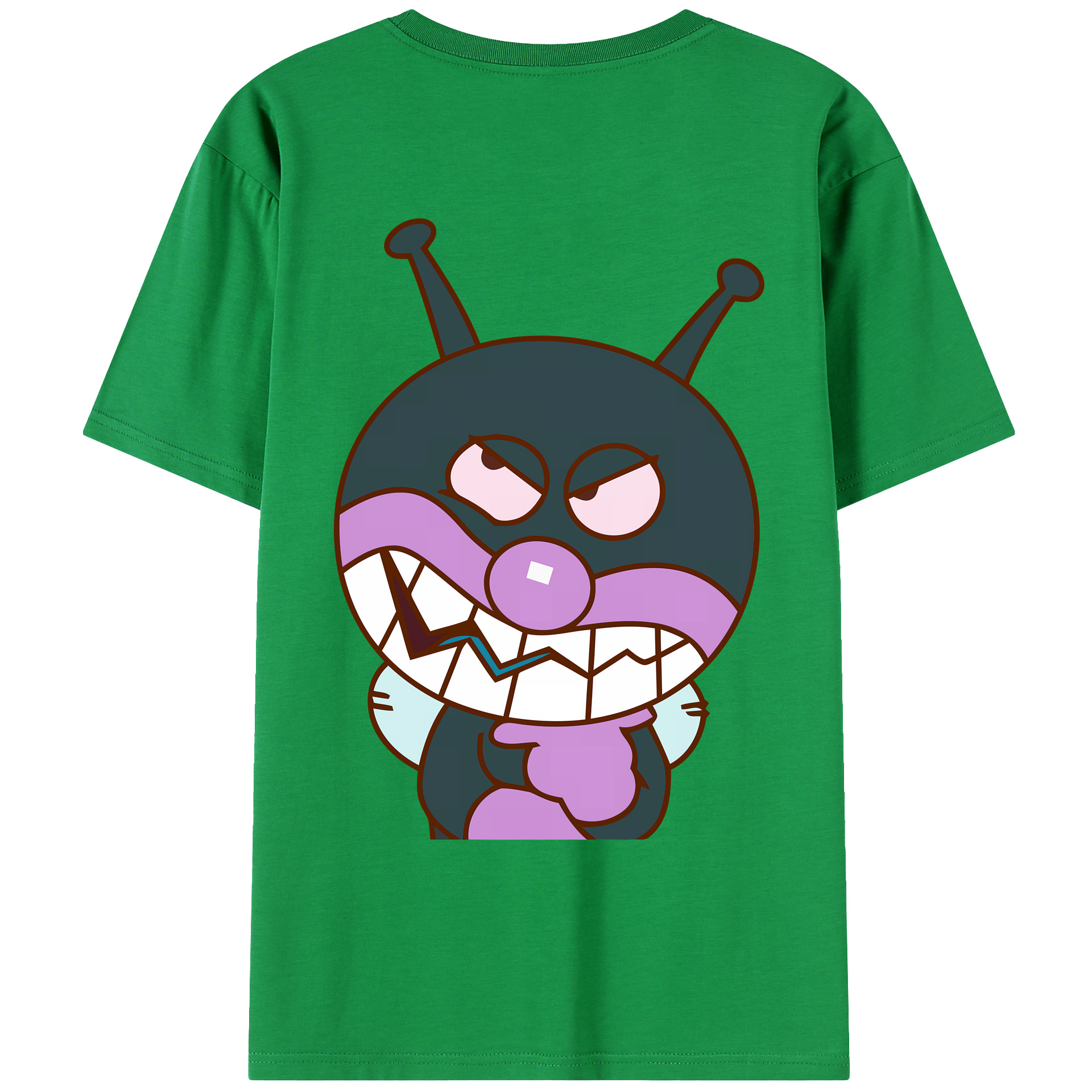 （画像用） アンパンマン Anpanman 綿100％ メンズ半袖Tシャツ（バックプリント） 通気性