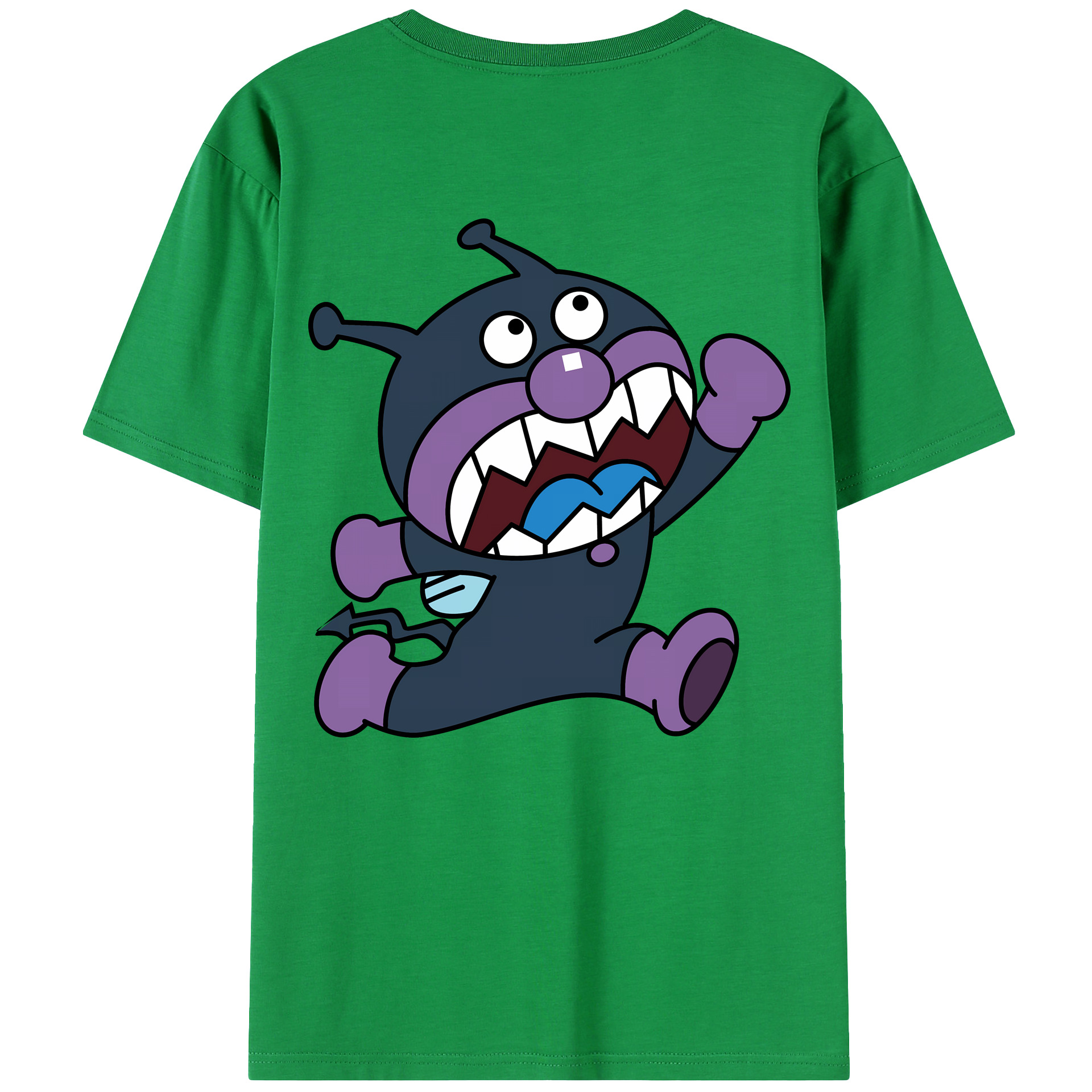 （画像用） アンパンマン Anpanman 綿100％ メンズ半袖Tシャツ（バックプリント） 通気性