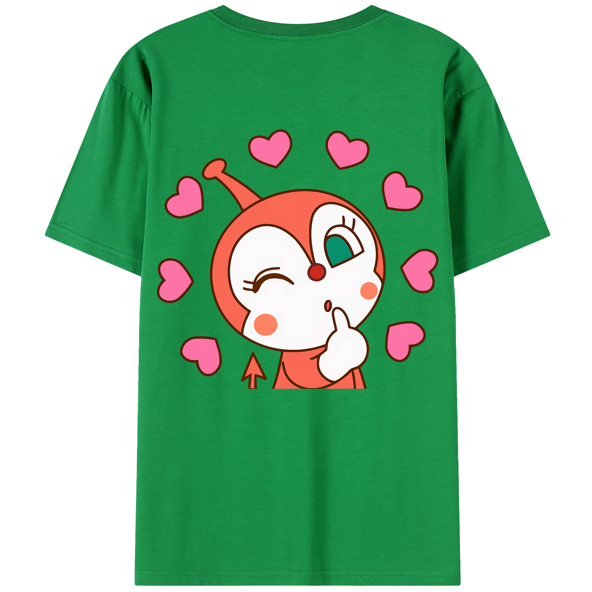 （画像用） アンパンマン Anpanman 綿100％ メンズ半袖Tシャツ（バックプリント） 通気性