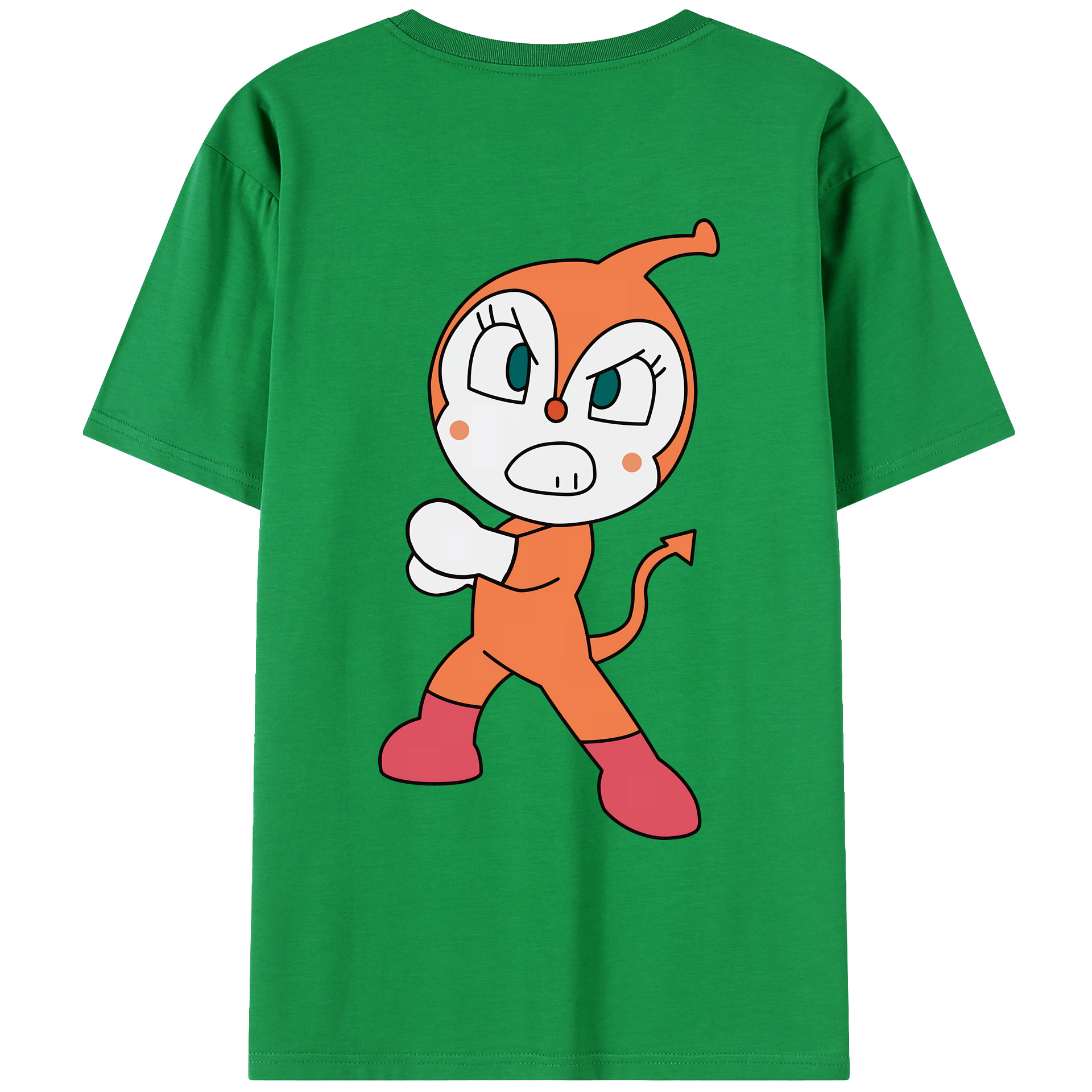 （画像用） アンパンマン Anpanman 綿100％ メンズ半袖Tシャツ（バックプリント） 通気性