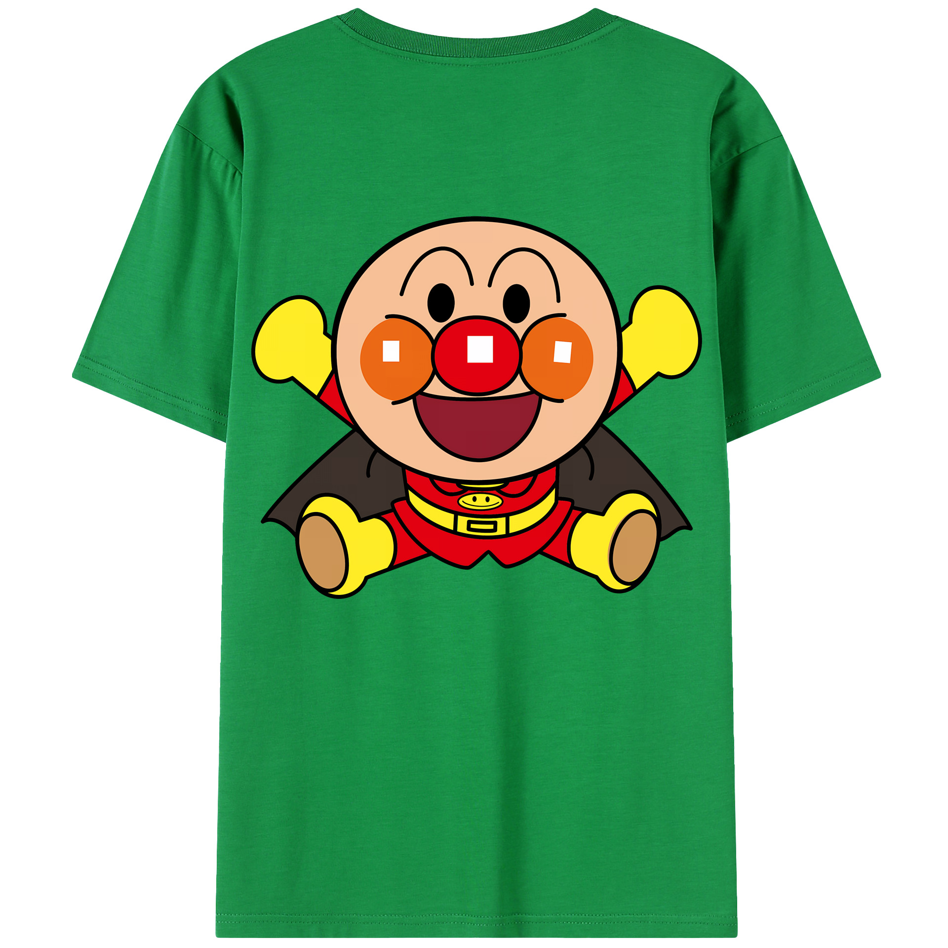 （画像用） アンパンマン Anpanman 綿100％ メンズ半袖Tシャツ（バックプリント） 通気性