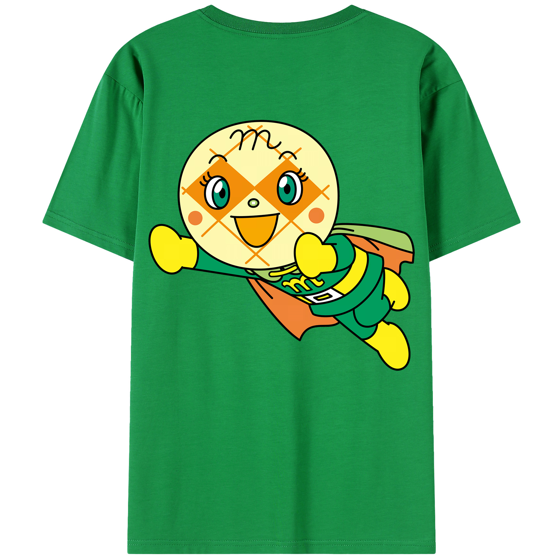 （画像用） アンパンマン Anpanman 綿100％ メンズ半袖Tシャツ（バックプリント） 通気性