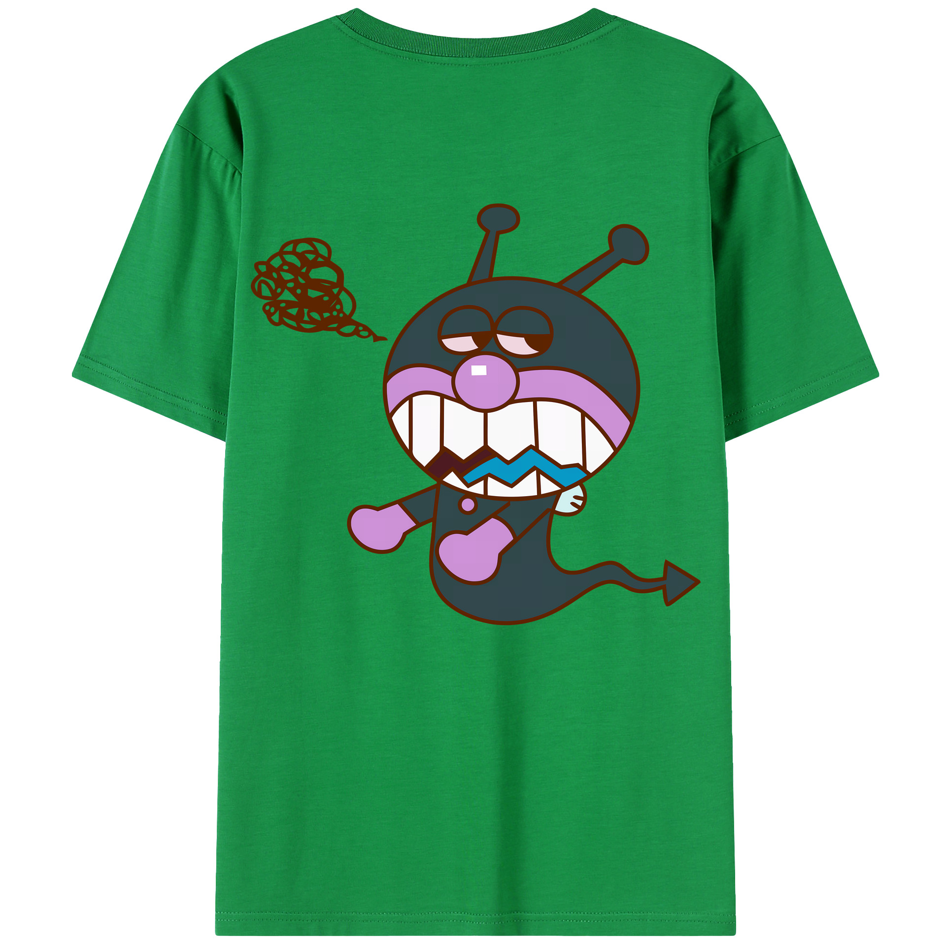 （画像用） アンパンマン Anpanman 綿100％ メンズ半袖Tシャツ（バックプリント） 通気性