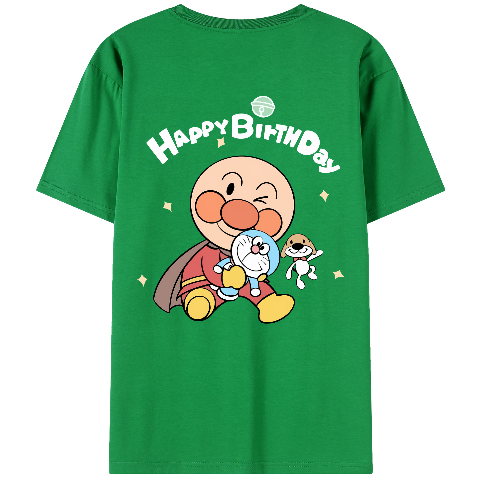 （画像用） アンパンマン Anpanman 綿100％ メンズ半袖Tシャツ（バックプリント） 通気性