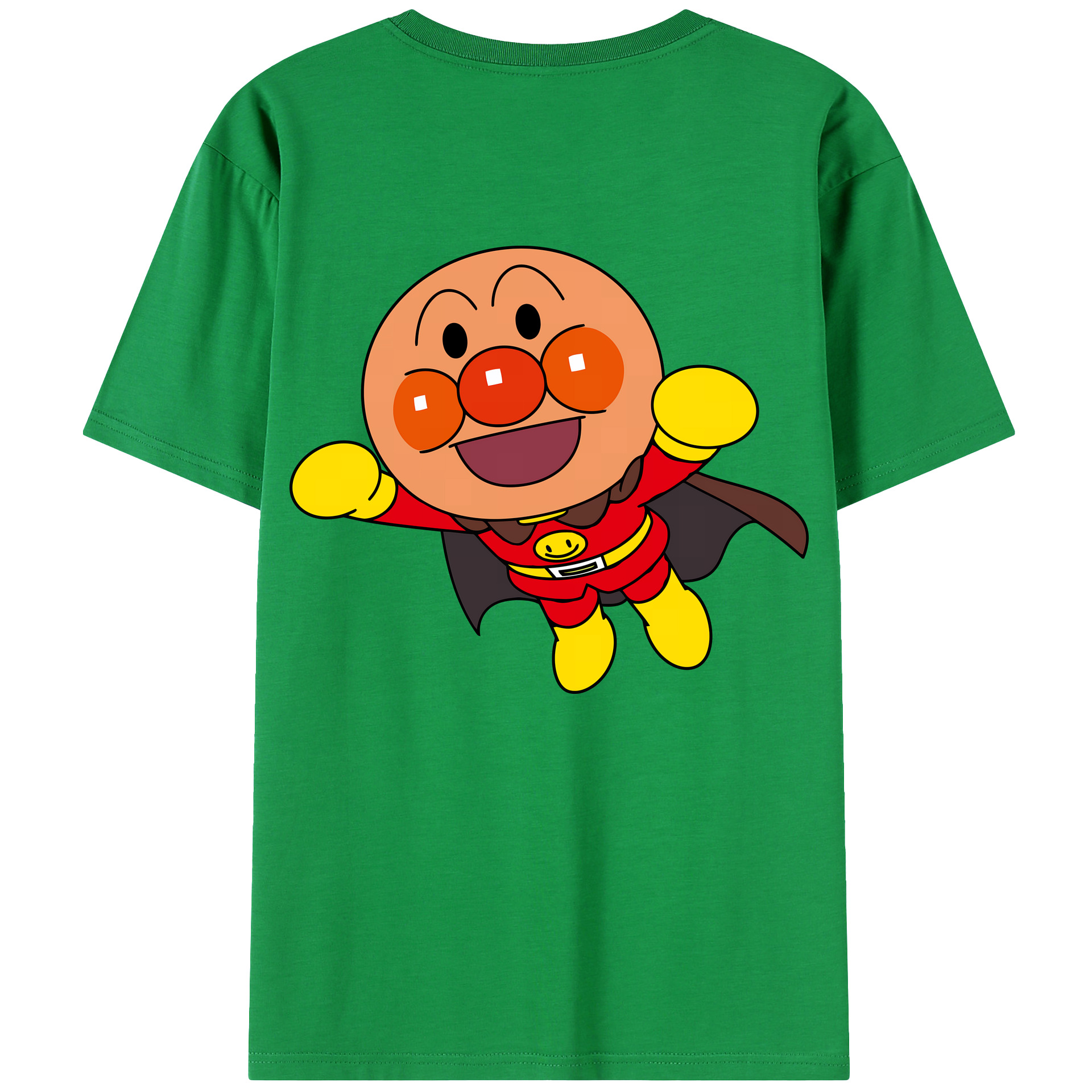 （画像用） アンパンマン Anpanman 綿100％ メンズ半袖Tシャツ（バックプリント） 通気性