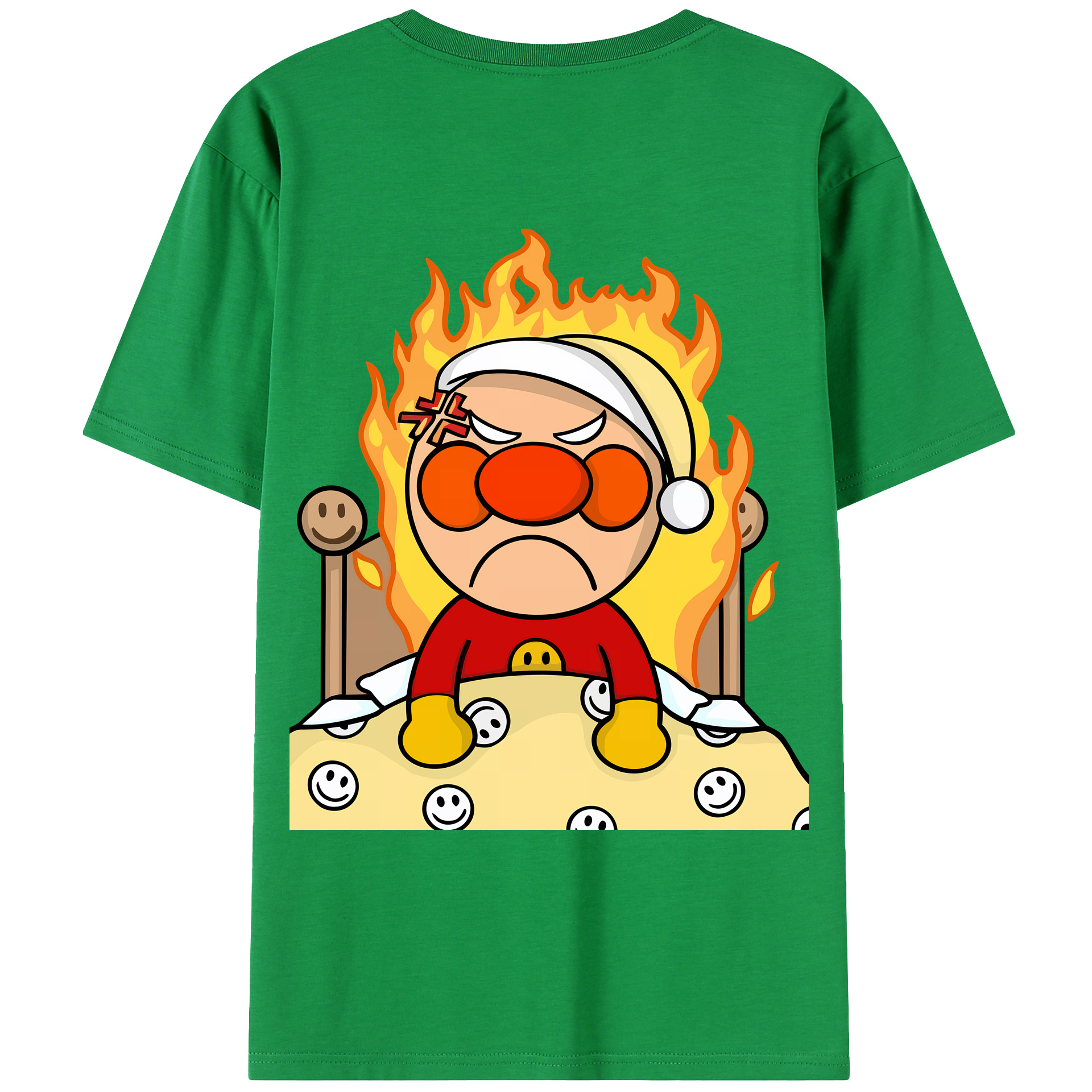 （画像用） アンパンマン Anpanman 綿100％ メンズ半袖Tシャツ（バックプリント） 通気性