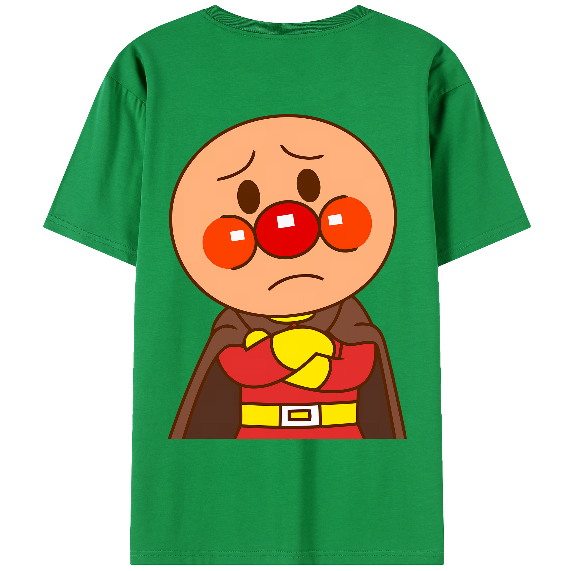 （画像用） アンパンマン Anpanman 綿100％ メンズ半袖Tシャツ（バックプリント） 通気性