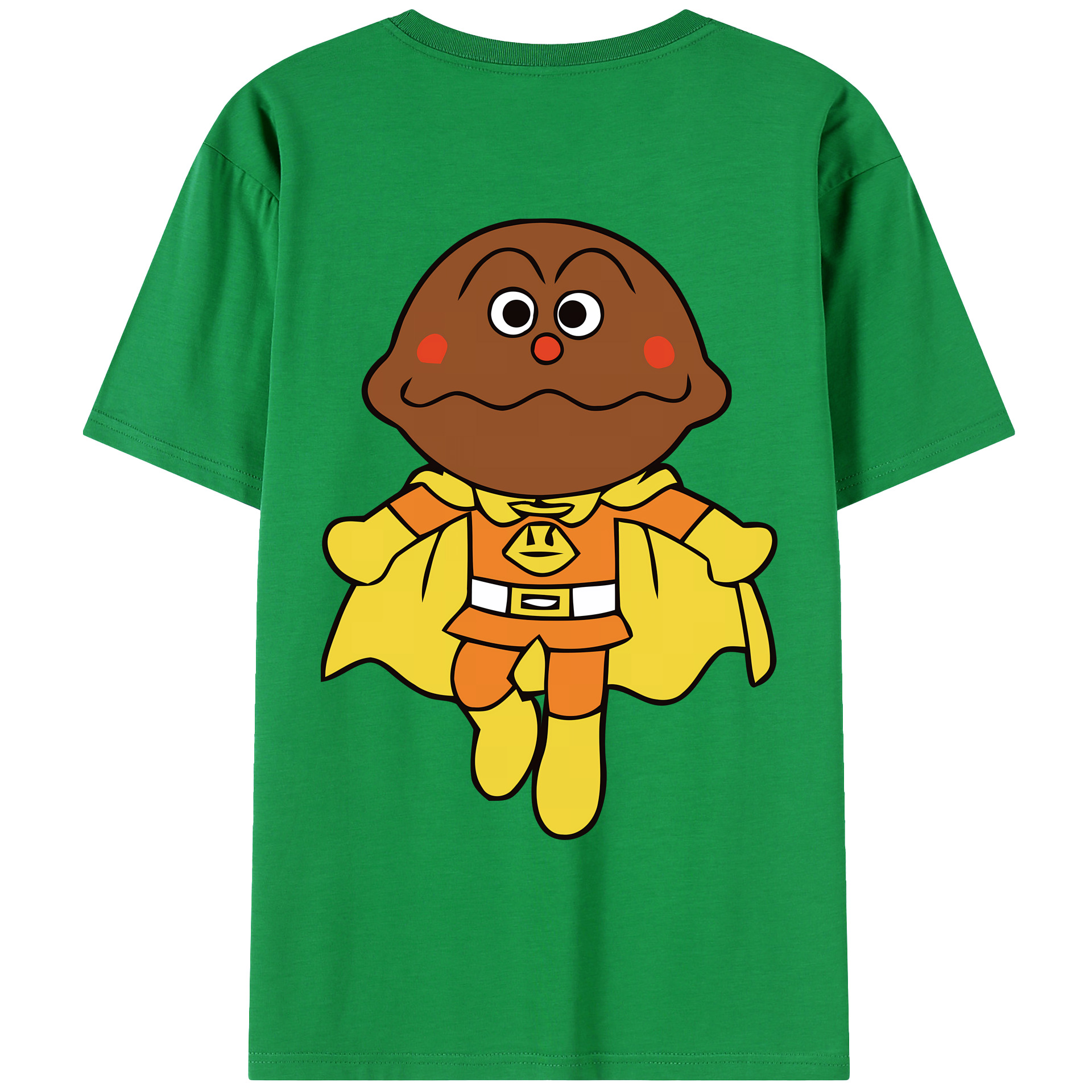 （画像用） アンパンマン Anpanman 綿100％ メンズ半袖Tシャツ（バックプリント） 通気性