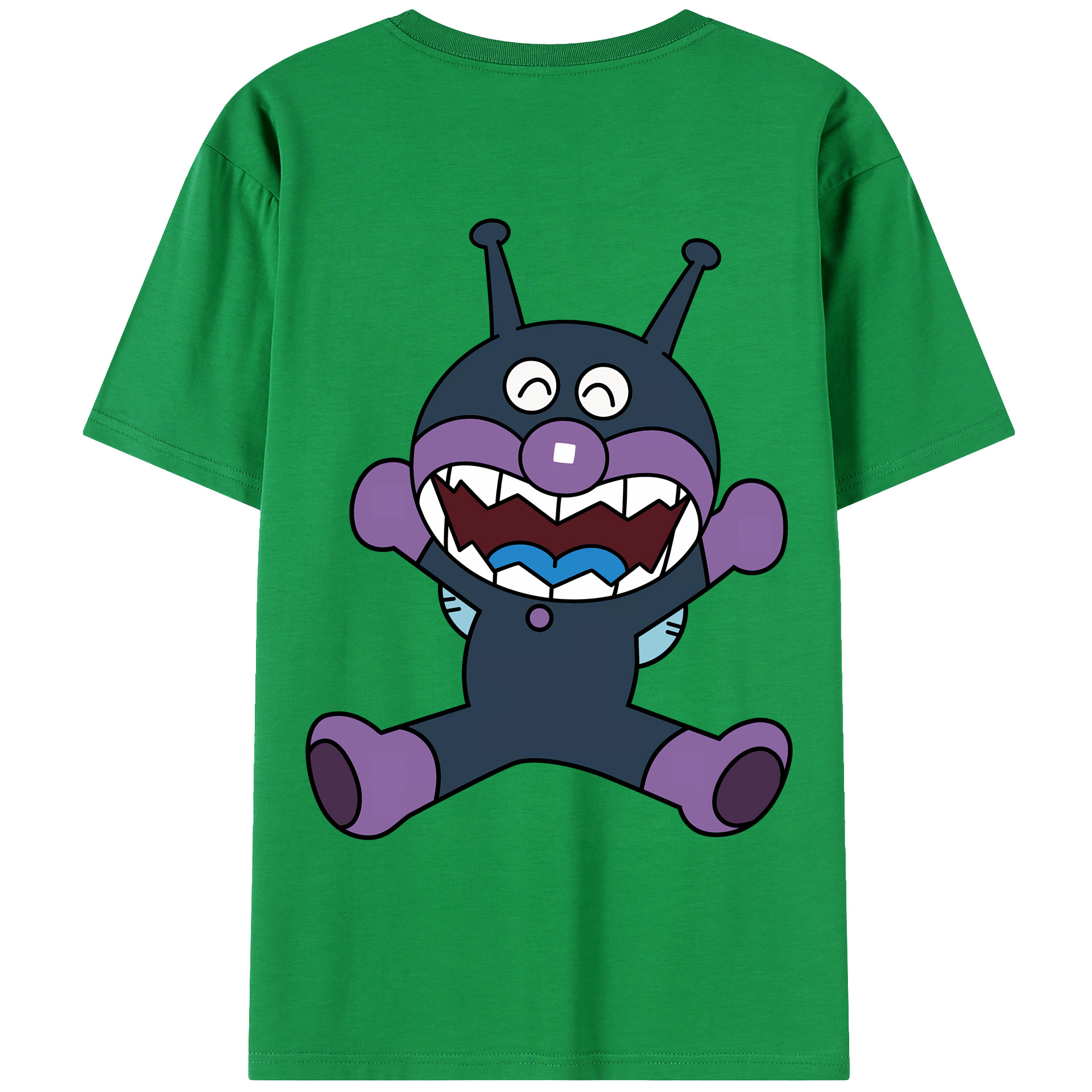 （画像用） アンパンマン Anpanman 綿100％ メンズ半袖Tシャツ（バックプリント） 通気性