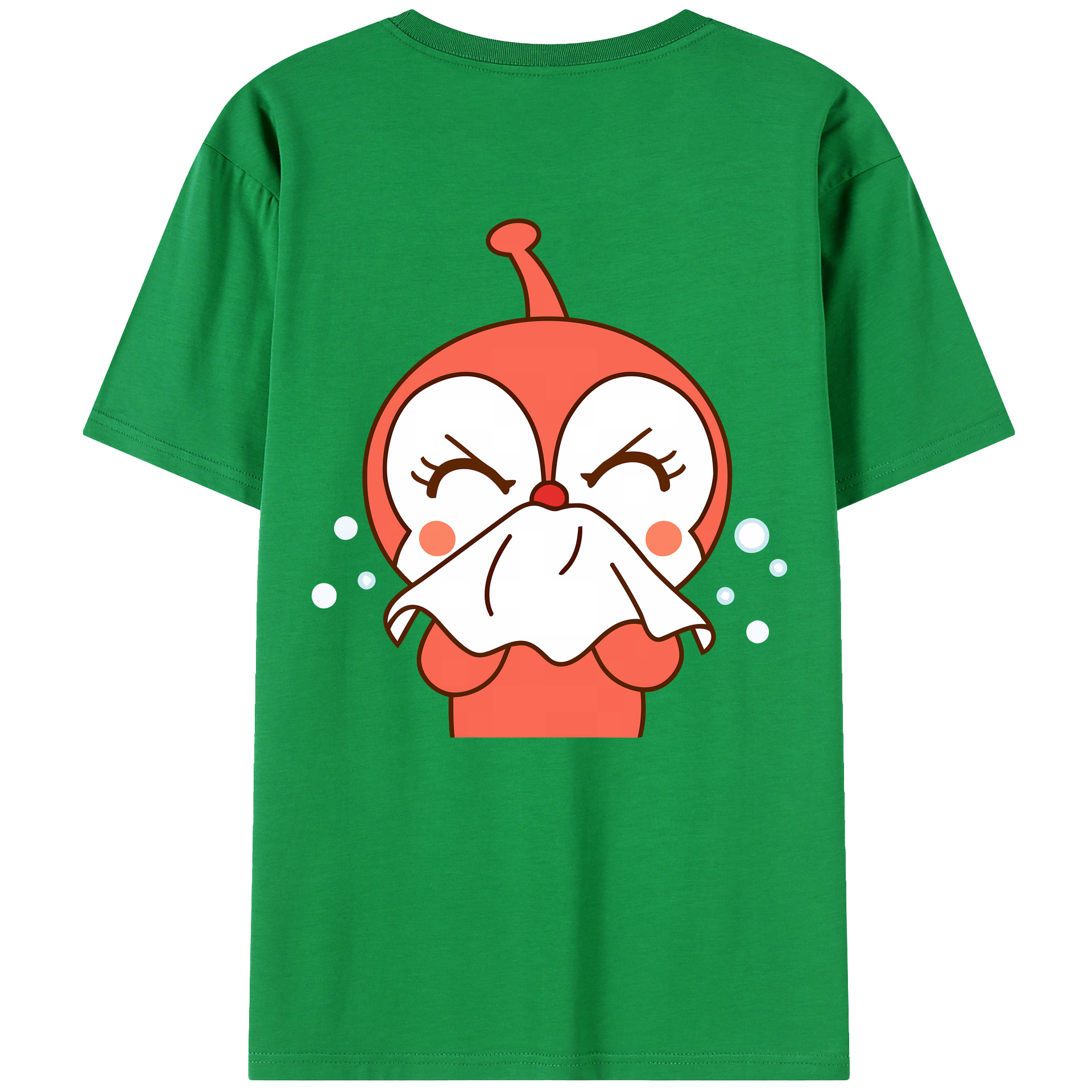 （画像用） アンパンマン Anpanman 綿100％ メンズ半袖Tシャツ（バックプリント） 通気性