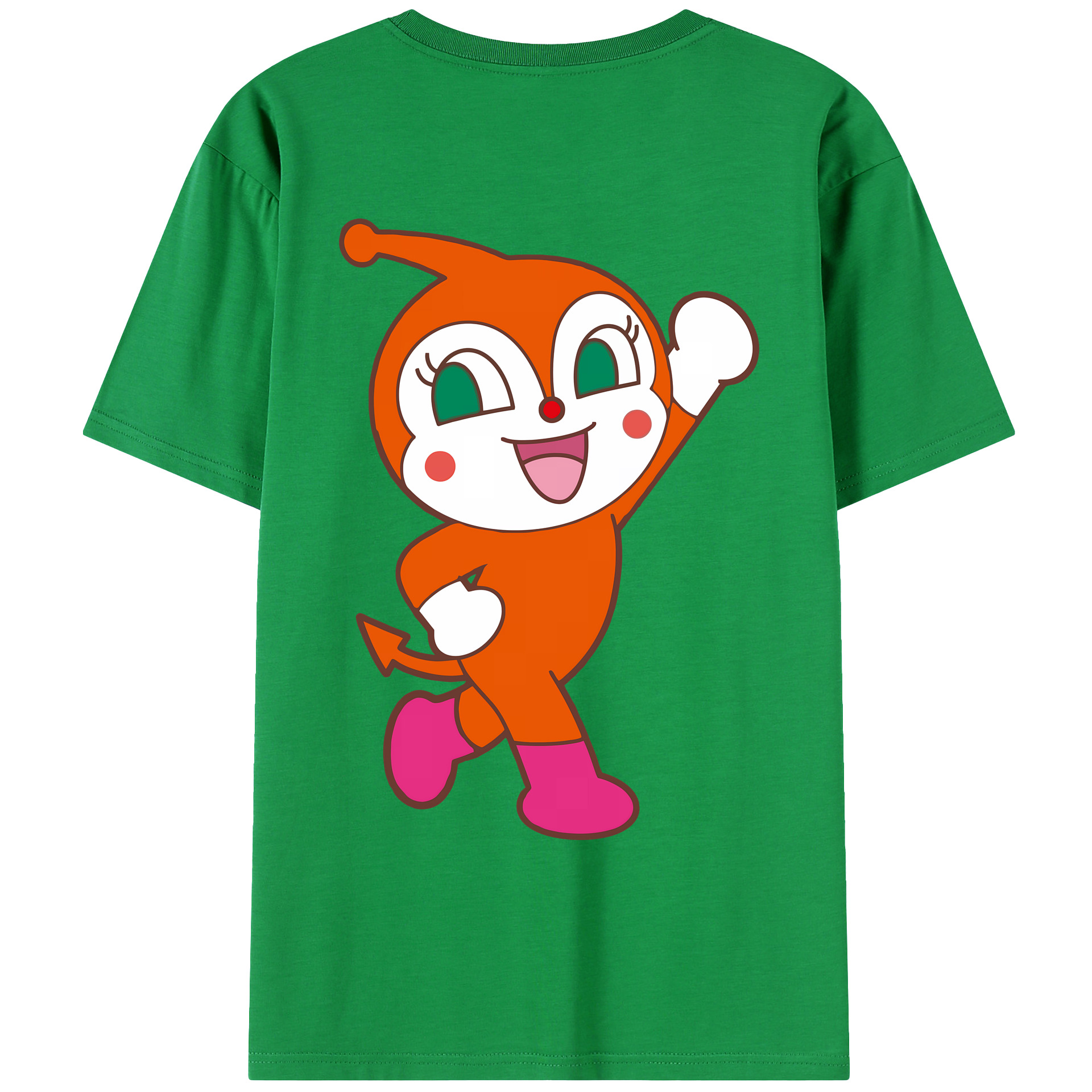 （画像用） アンパンマン Anpanman 綿100％ メンズ半袖Tシャツ（バックプリント） 通気性