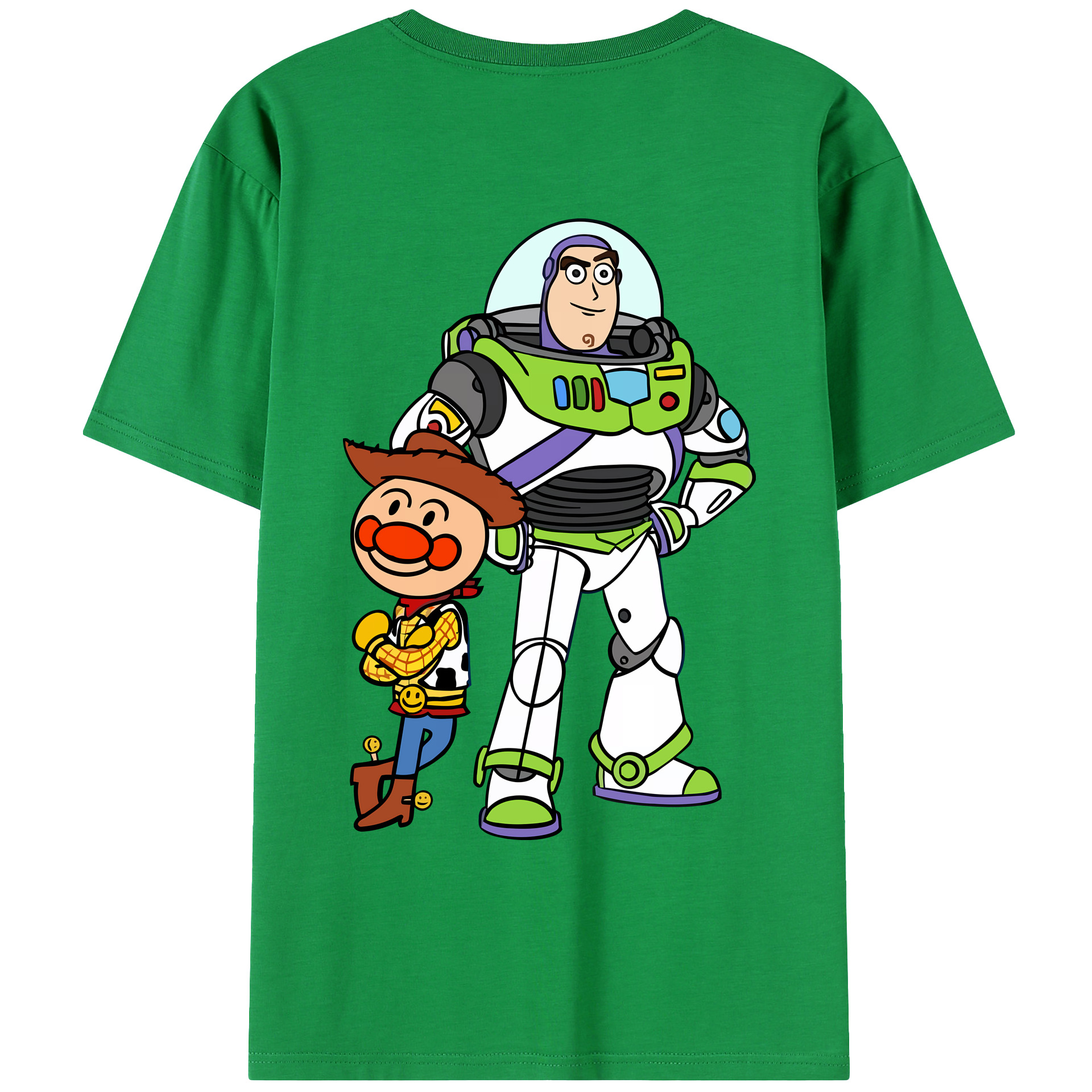 （画像用） アンパンマン Anpanman 綿100％ メンズ半袖Tシャツ（バックプリント） 通気性