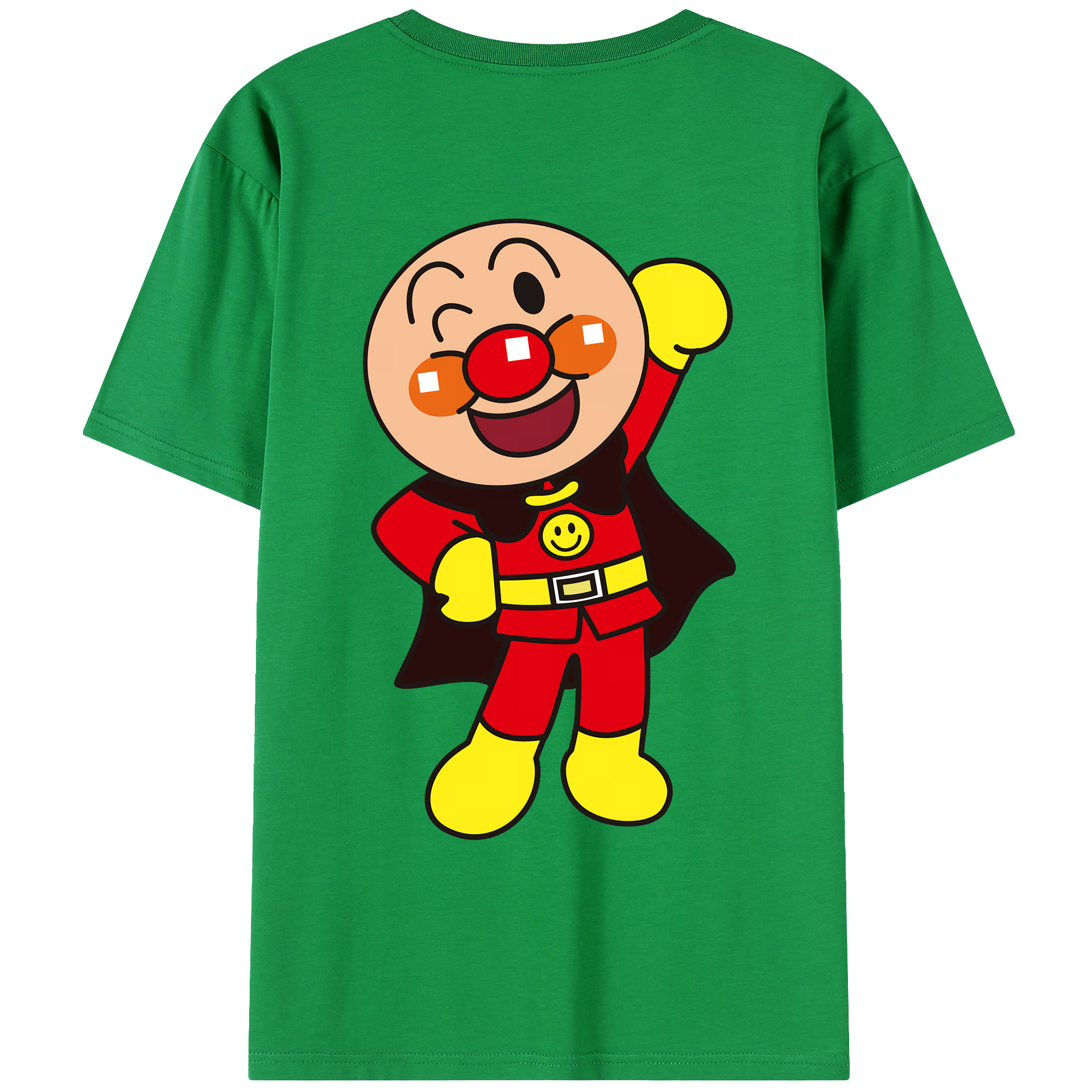 （画像用） アンパンマン Anpanman 綿100％ メンズ半袖Tシャツ（バックプリント） 通気性