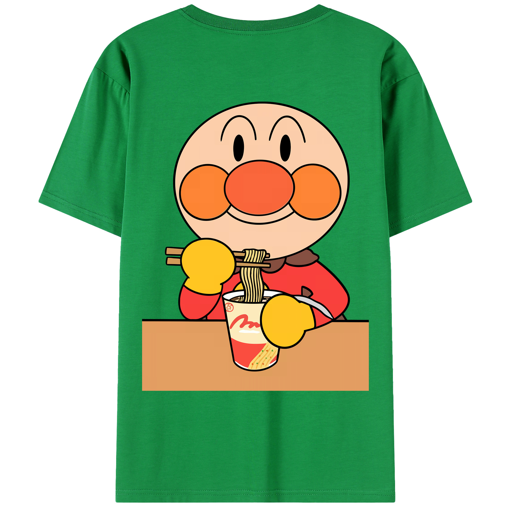 （画像用） アンパンマン Anpanman 綿100％ メンズ半袖Tシャツ（バックプリント） 通気性