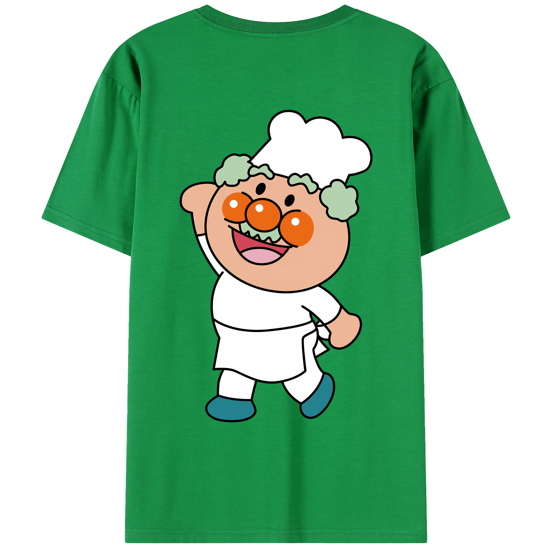（画像用） アンパンマン Anpanman 綿100％ メンズ半袖Tシャツ（バックプリント） 通気性