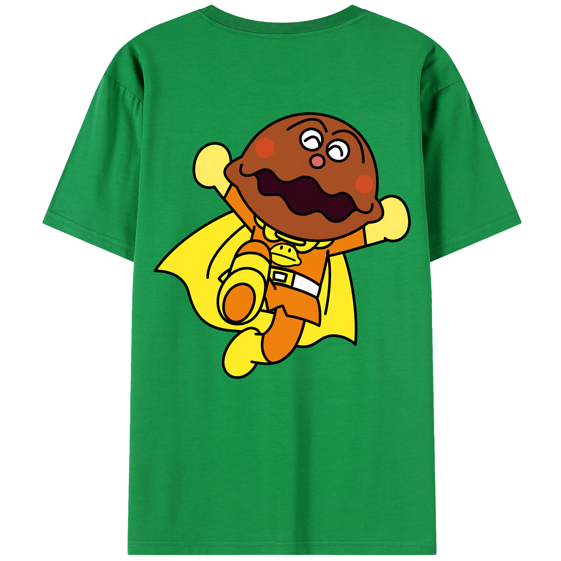 （画像用） アンパンマン Anpanman 綿100％ メンズ半袖Tシャツ（バックプリント） 通気性