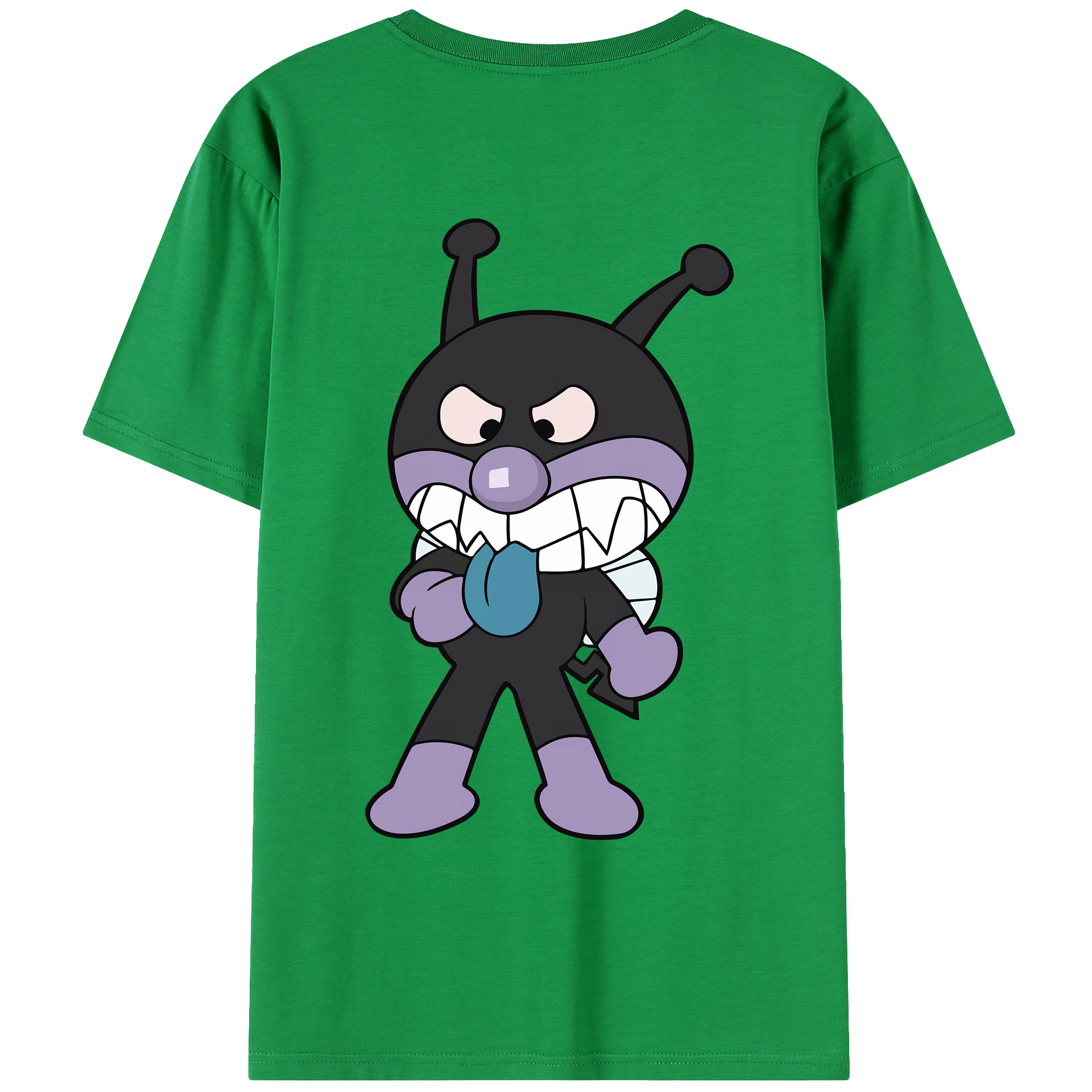 （画像用） アンパンマン Anpanman 綿100％ メンズ半袖Tシャツ（バックプリント） 通気性