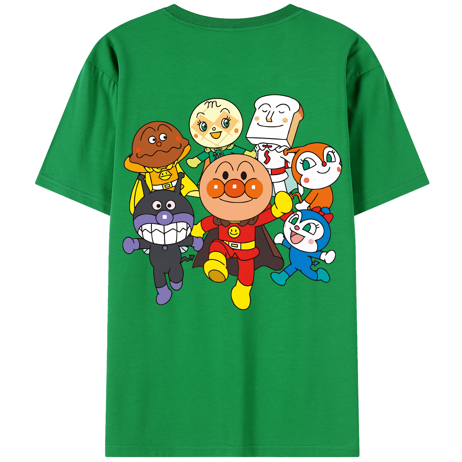 （画像用） アンパンマン Anpanman 綿100％ メンズ半袖Tシャツ（バックプリント） 通気性