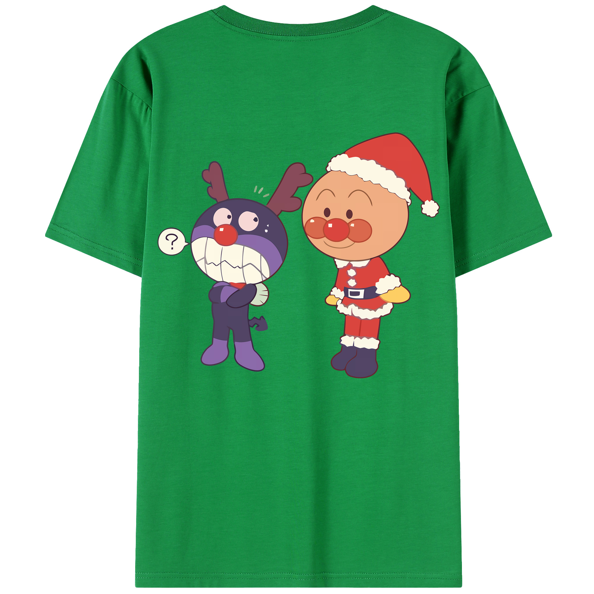 （画像用） アンパンマン Anpanman 綿100％ メンズ半袖Tシャツ（バックプリント） 通気性