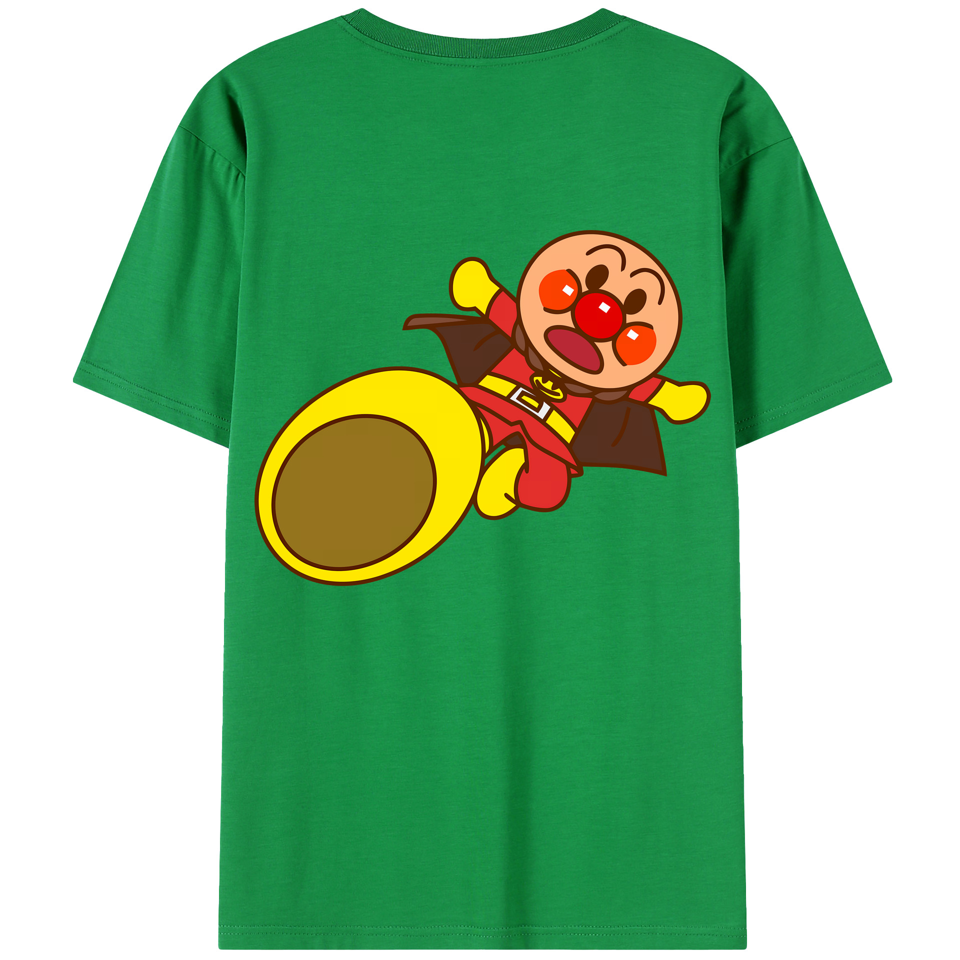 （画像用） アンパンマン Anpanman 綿100％ メンズ半袖Tシャツ（バックプリント） 通気性