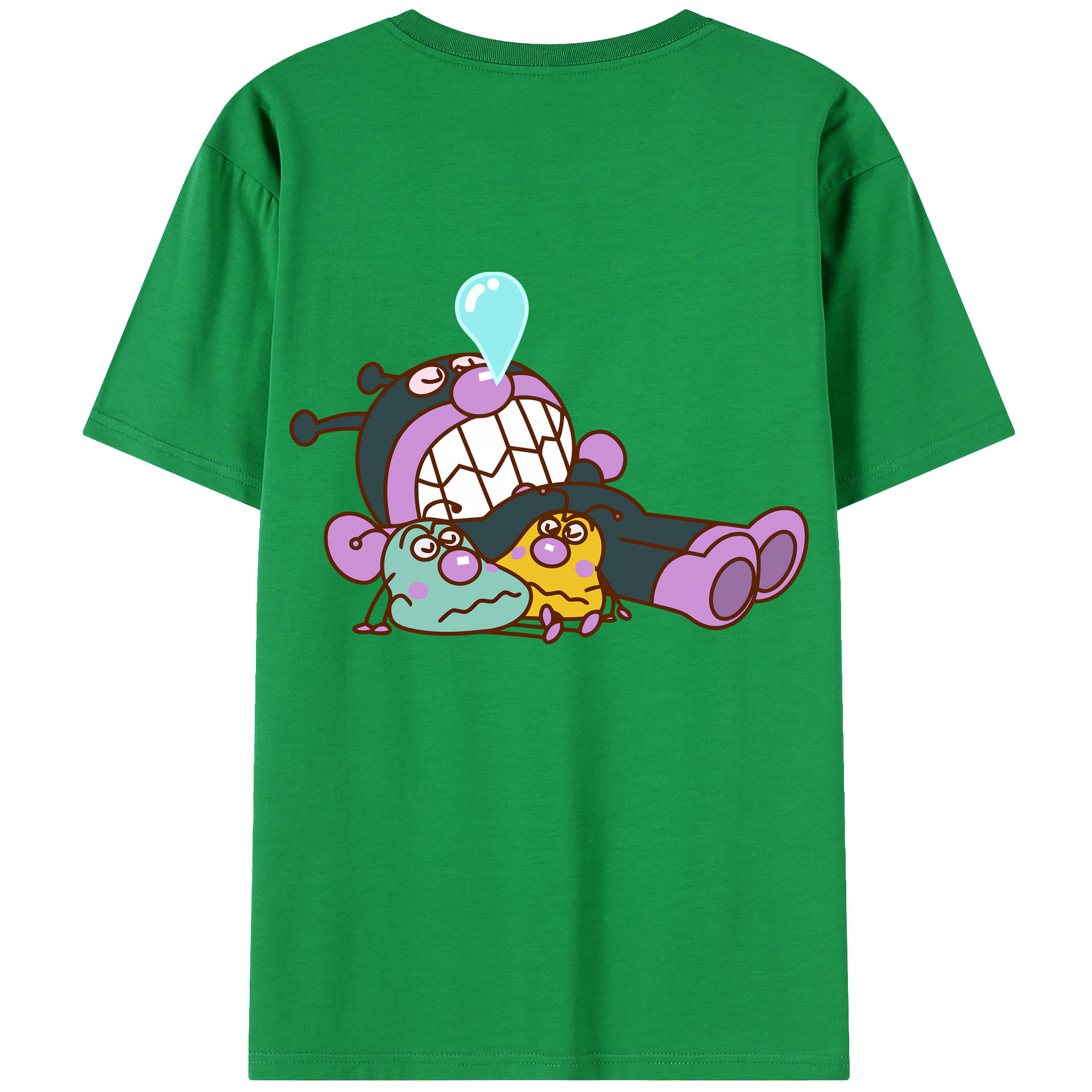（画像用） アンパンマン Anpanman 綿100％ メンズ半袖Tシャツ（バックプリント） 通気性