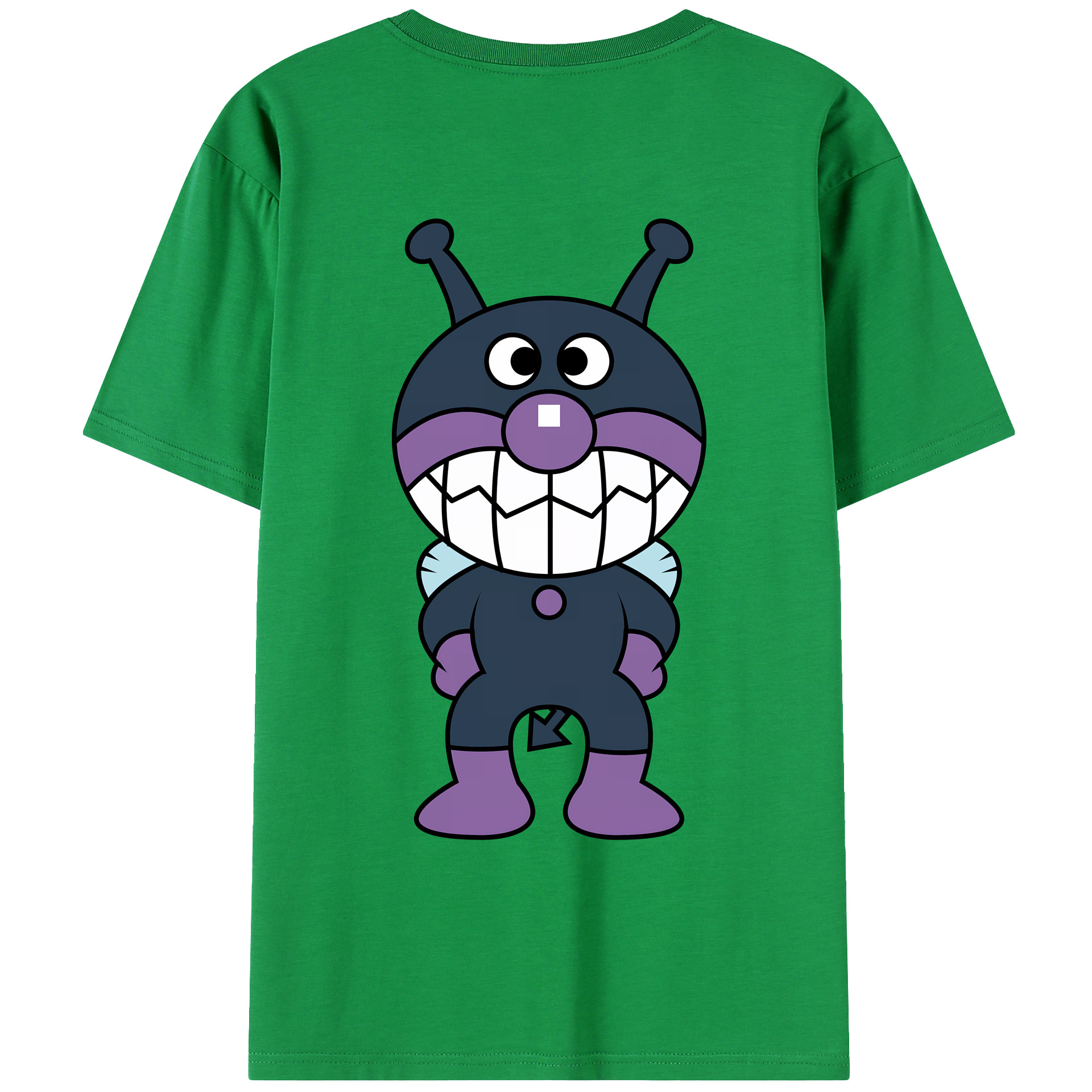 （画像用） アンパンマン Anpanman 綿100％ メンズ半袖Tシャツ（バックプリント） 通気性