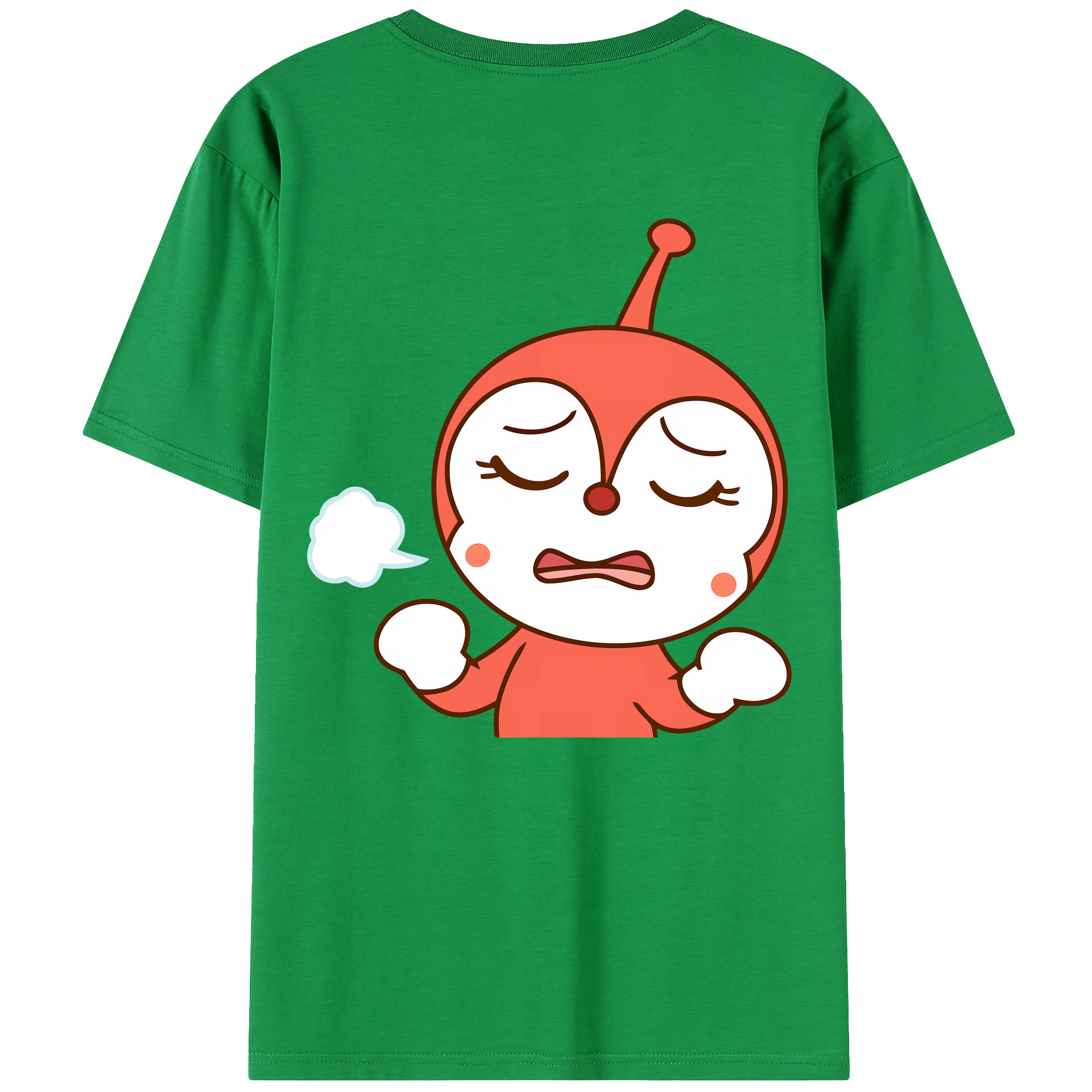 （画像用） アンパンマン Anpanman 綿100％ メンズ半袖Tシャツ（バックプリント） 通気性