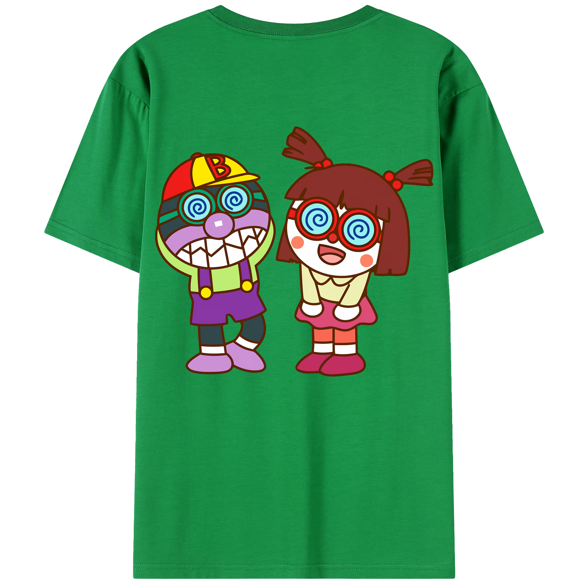 （画像用） アンパンマン Anpanman 綿100％ メンズ半袖Tシャツ（バックプリント） 通気性