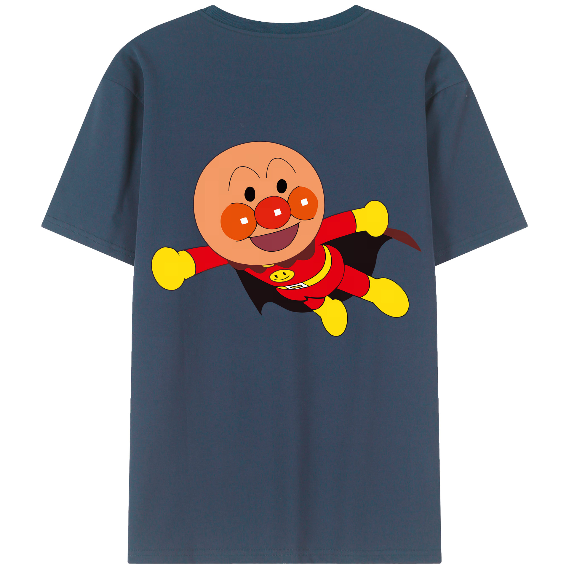 （画像用） アンパンマン Anpanman 綿100％ メンズ半袖Tシャツ（バックプリント） 通気性