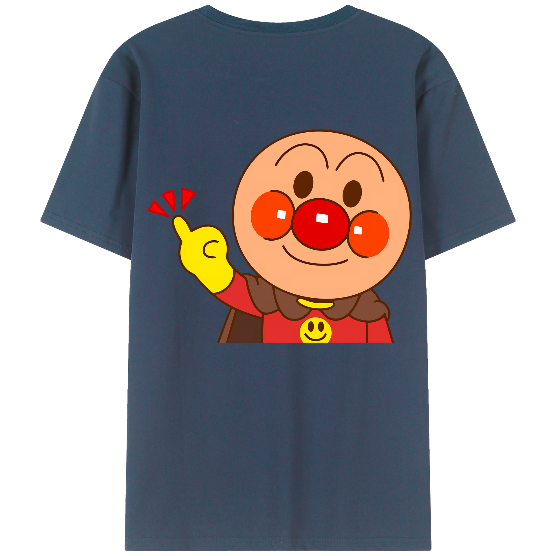 （画像用） アンパンマン Anpanman 綿100％ メンズ半袖Tシャツ（バックプリント） 通気性