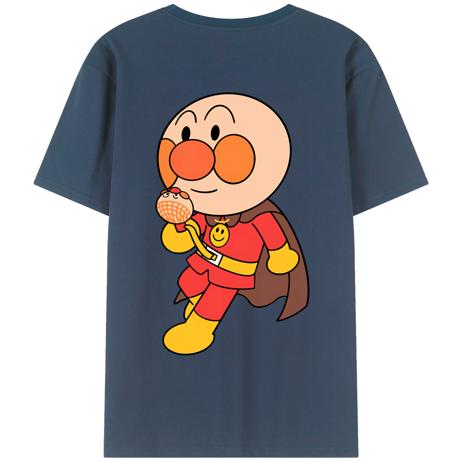 （画像用） アンパンマン Anpanman 綿100％ メンズ半袖Tシャツ（バックプリント） 通気性