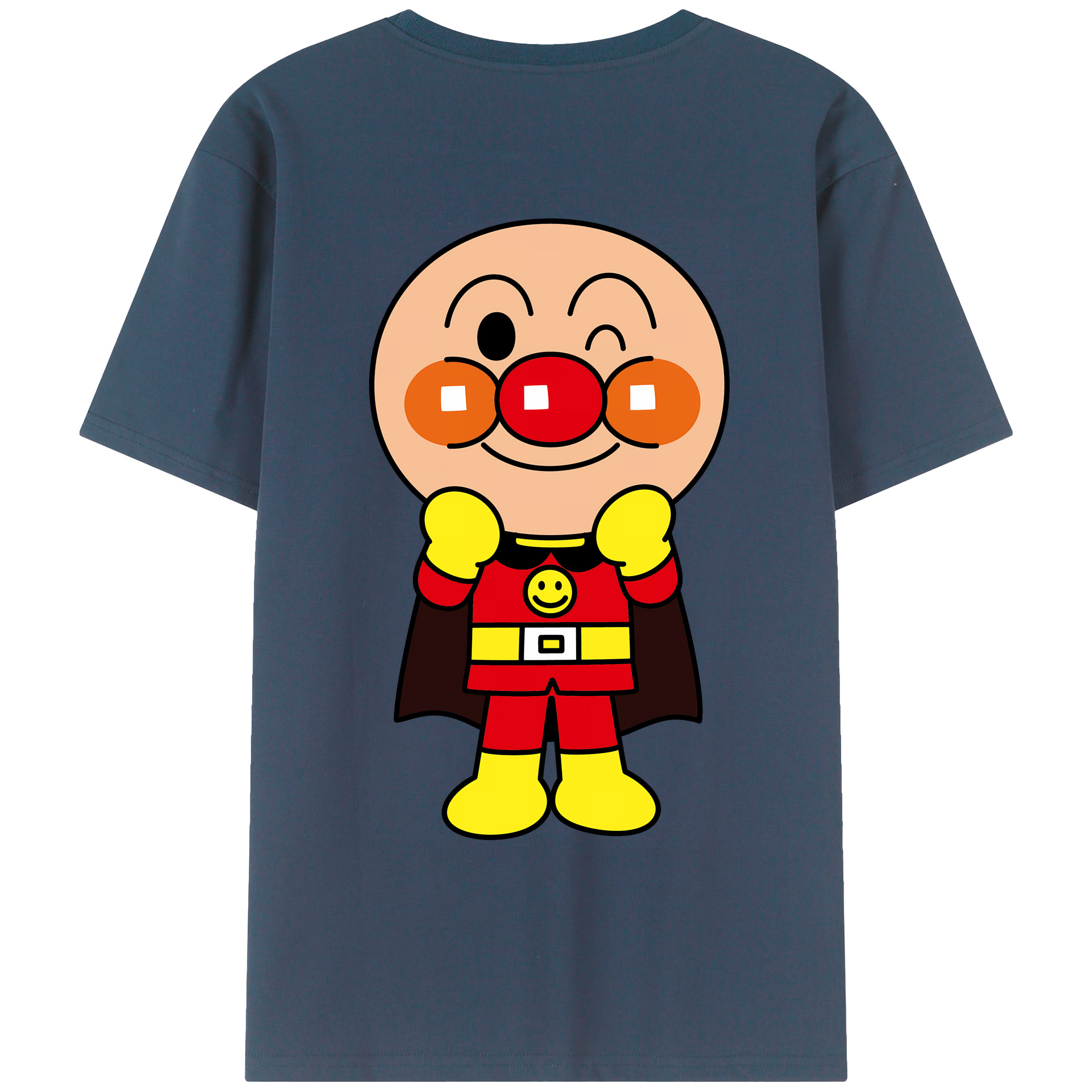（画像用） アンパンマン Anpanman 綿100％ メンズ半袖Tシャツ（バックプリント） 通気性