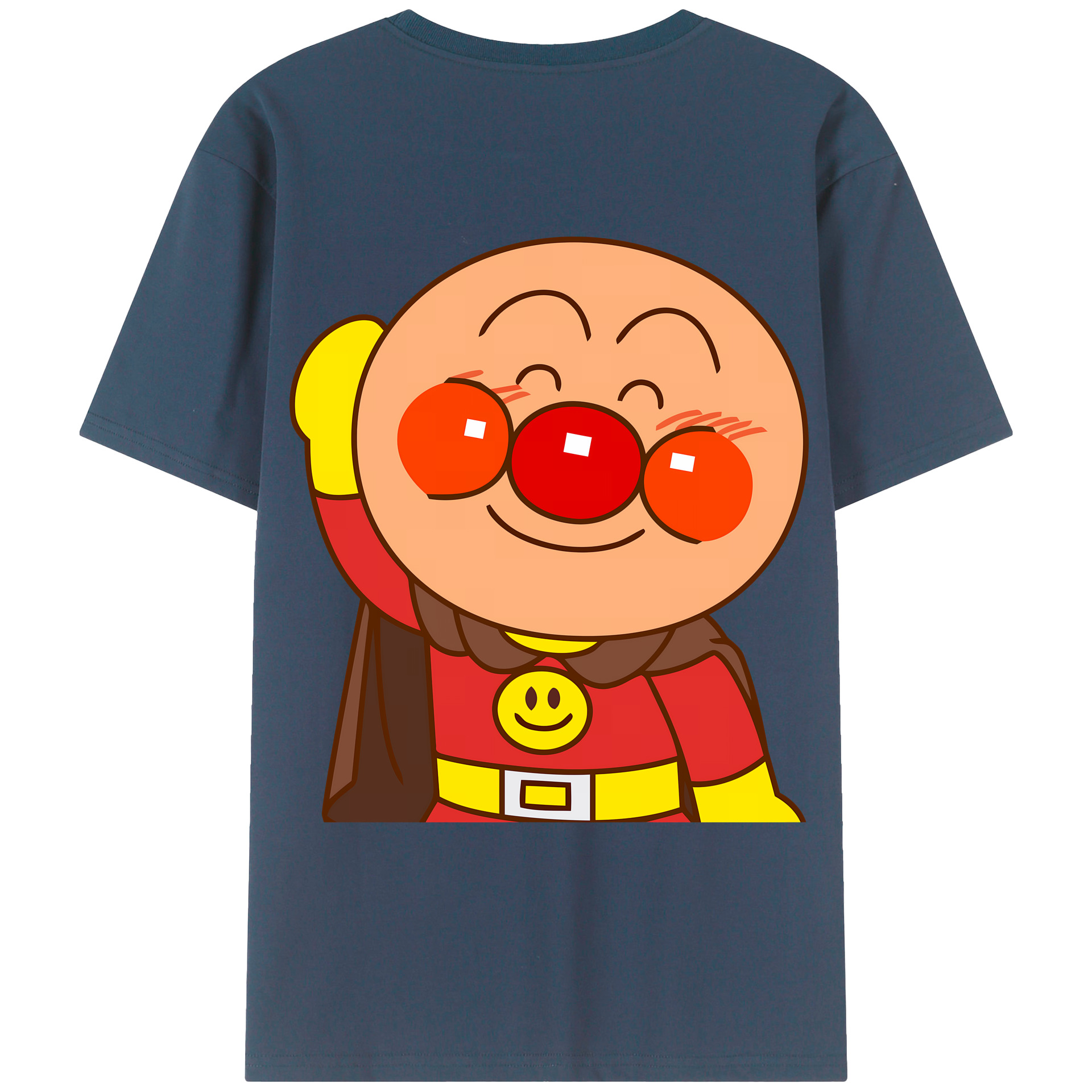 （画像用） アンパンマン Anpanman 綿100％ メンズ半袖Tシャツ（バックプリント） 通気性