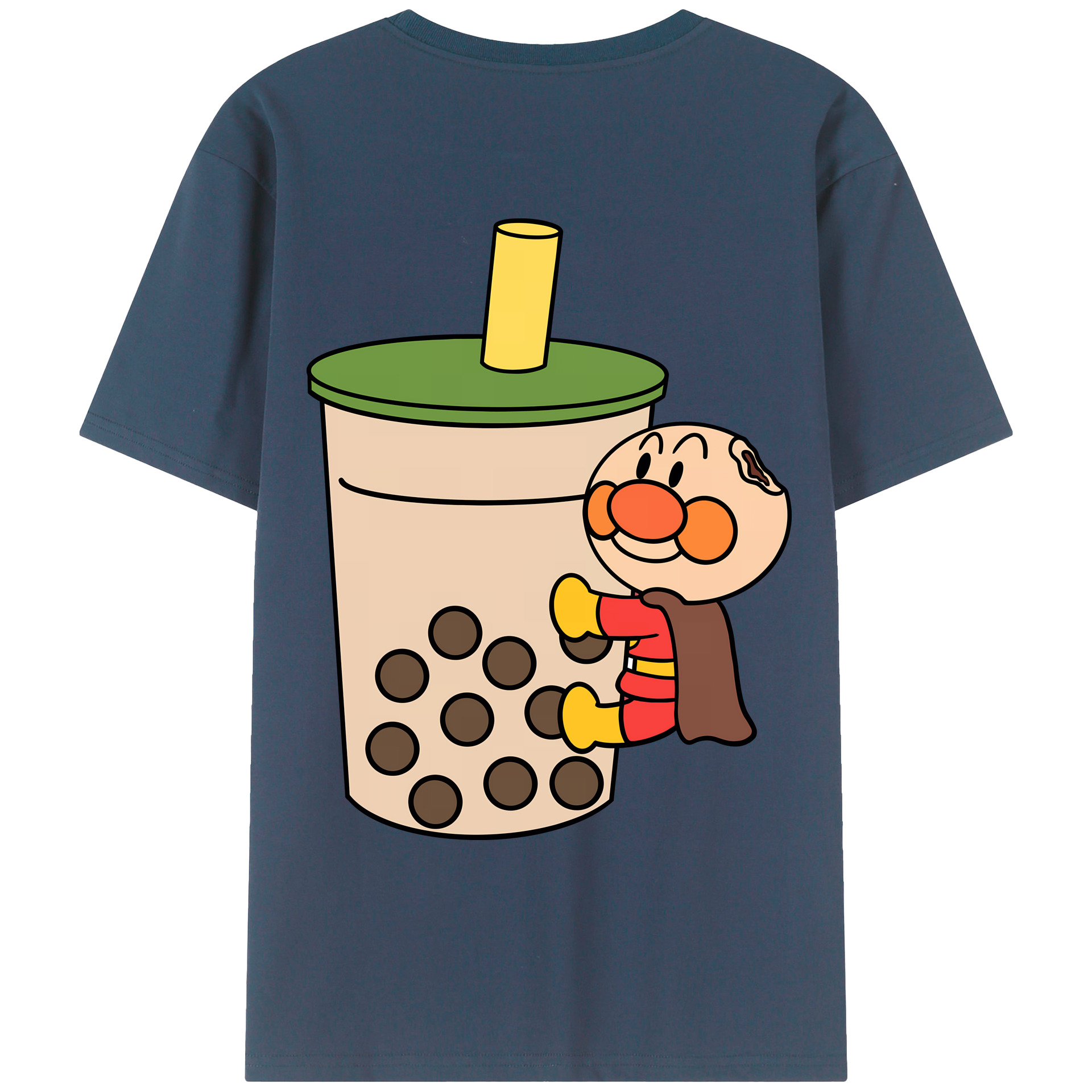 （画像用） アンパンマン Anpanman 綿100％ メンズ半袖Tシャツ（バックプリント） 通気性