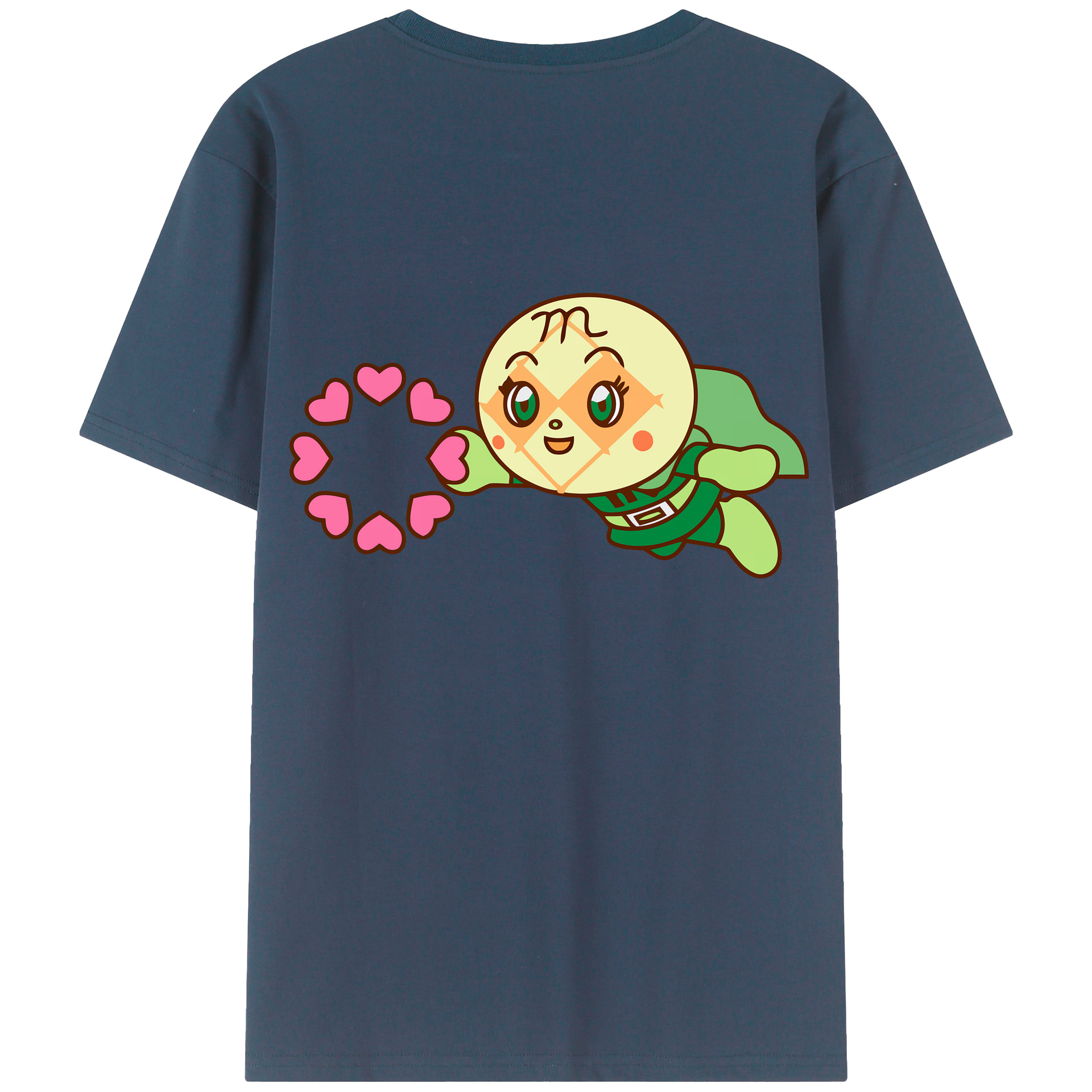 （画像用） アンパンマン Anpanman 綿100％ メンズ半袖Tシャツ（バックプリント） 通気性