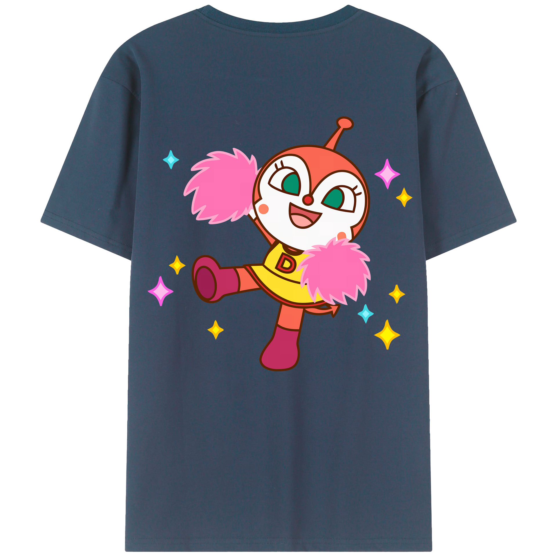 （画像用） アンパンマン Anpanman 綿100％ メンズ半袖Tシャツ（バックプリント） 通気性