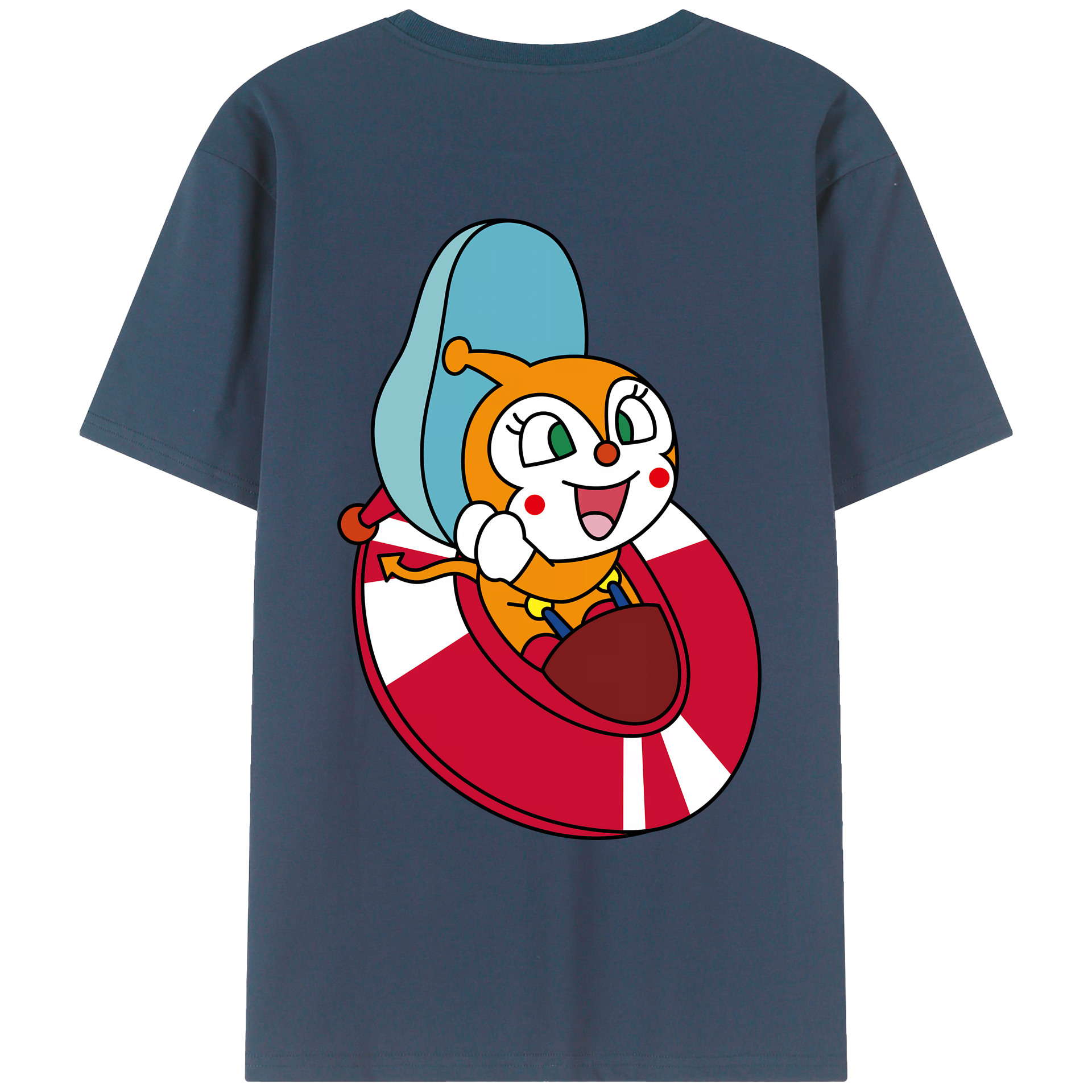 （画像用） アンパンマン Anpanman 綿100％ メンズ半袖Tシャツ（バックプリント） 通気性