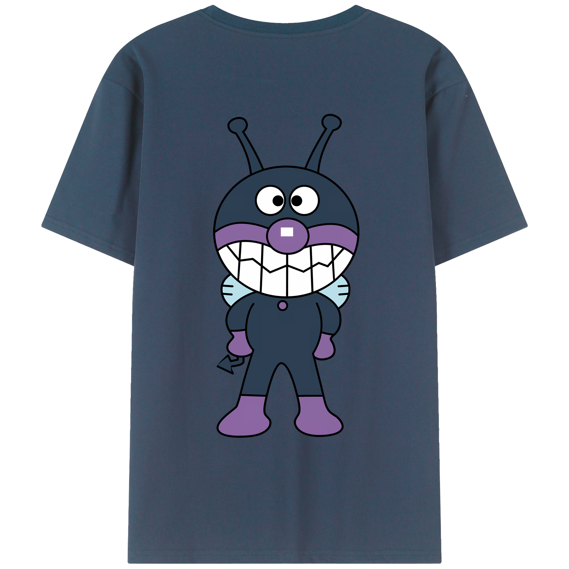 （画像用） アンパンマン Anpanman 綿100％ メンズ半袖Tシャツ（バックプリント） 通気性