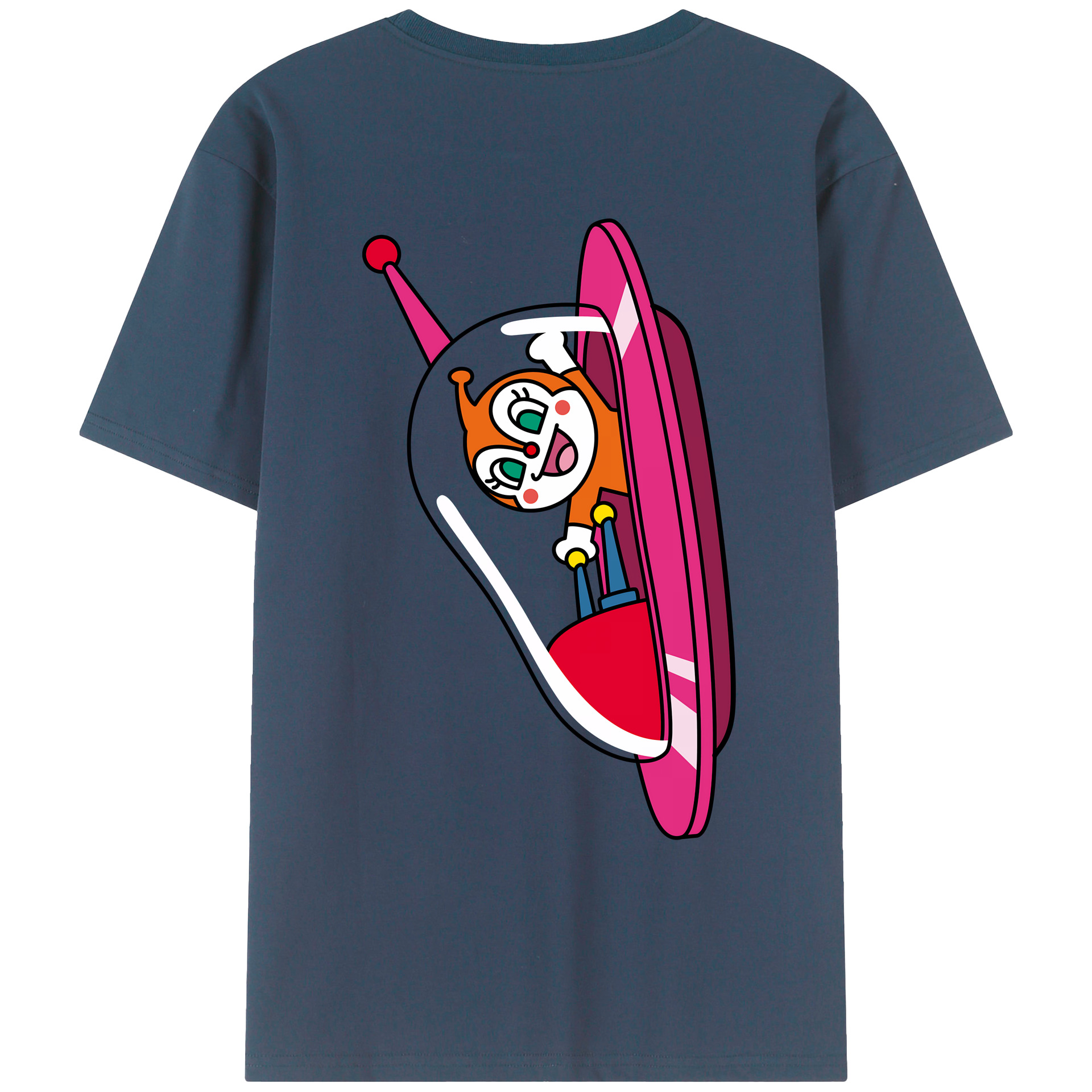 （画像用） アンパンマン Anpanman 綿100％ メンズ半袖Tシャツ（バックプリント） 通気性
